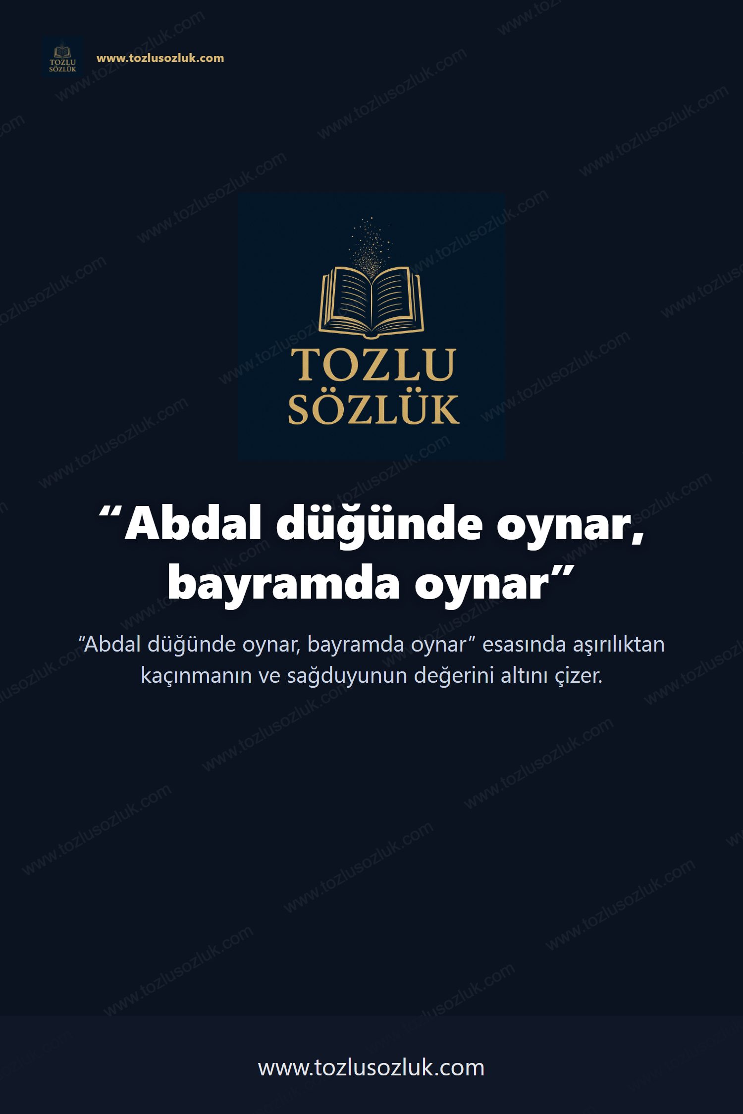 Abdal düğünde oynar, bayramda oynar Pinterest görseli