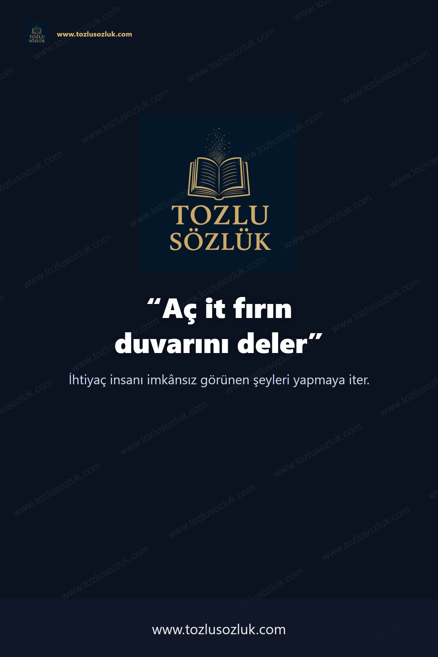 Aç it fırın duvarını deler Pinterest görseli