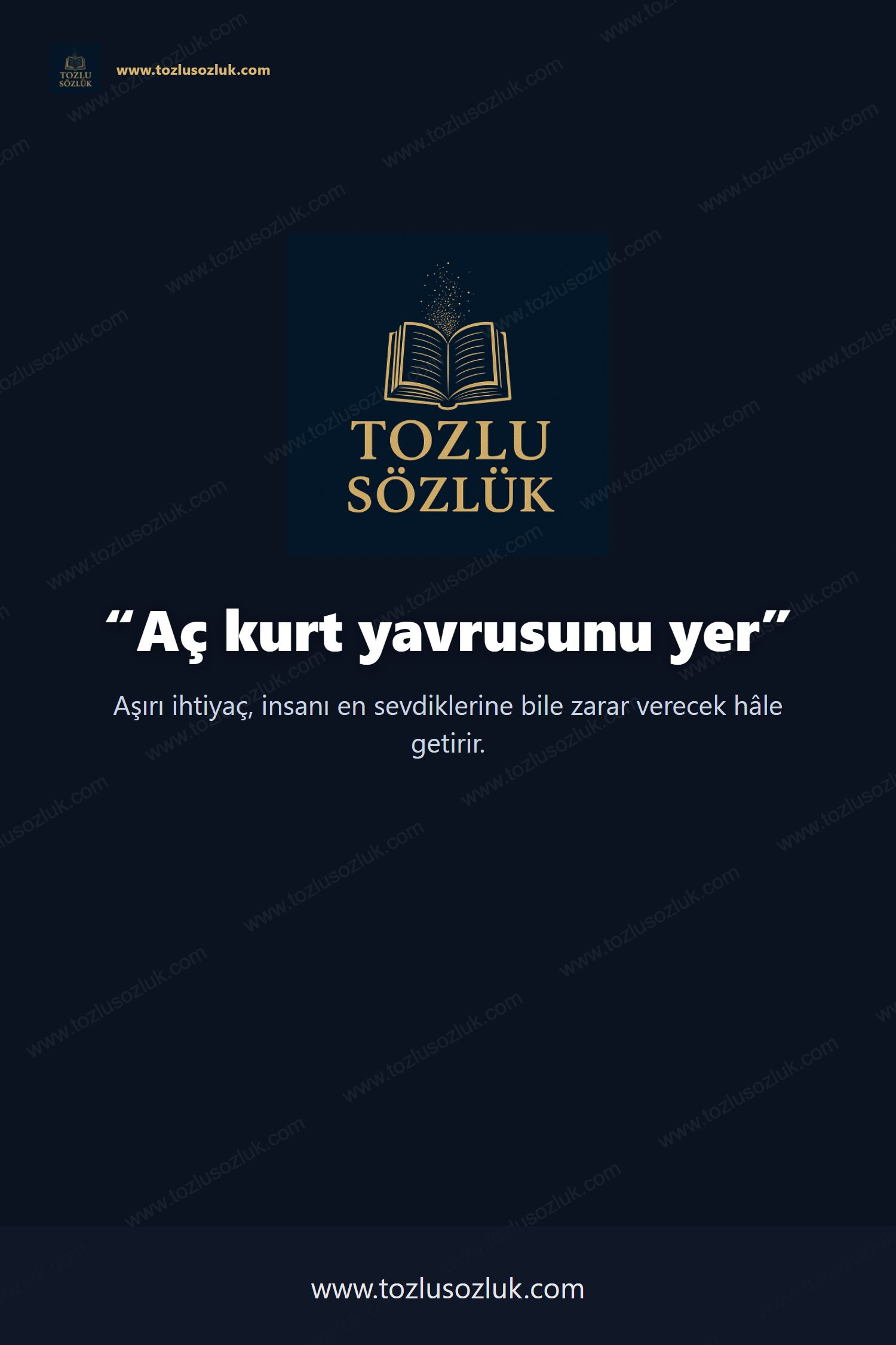 Aç kurt yavrusunu yer Pinterest görseli