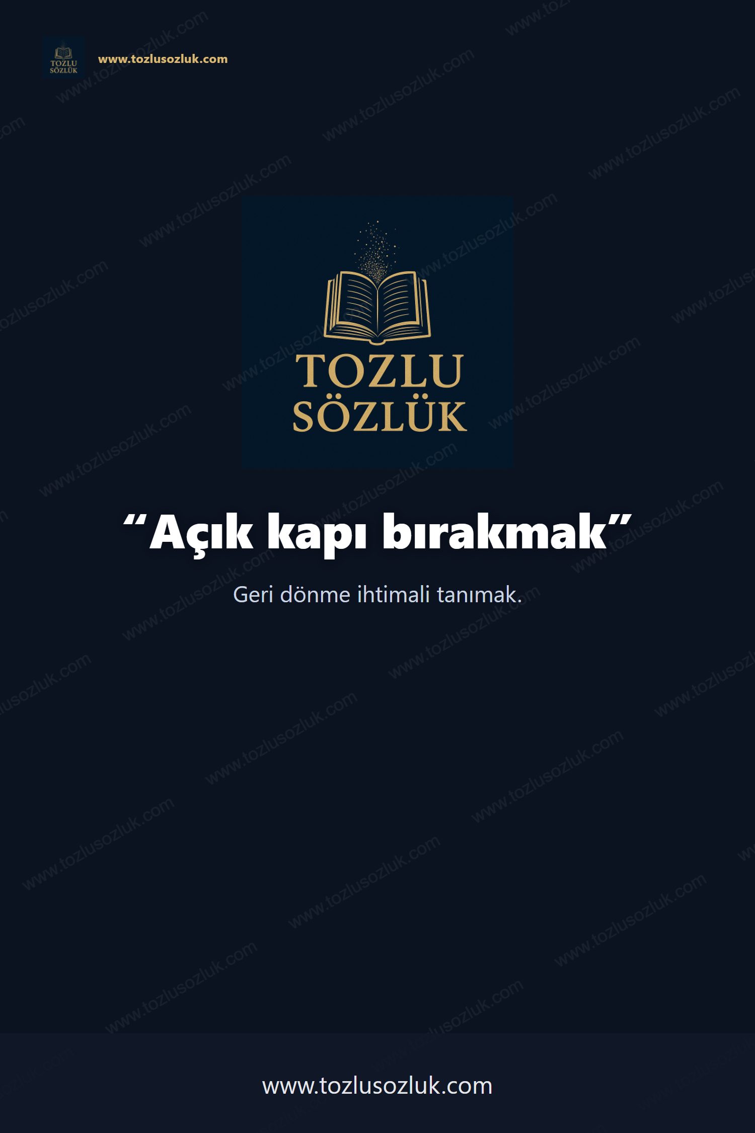 Açık kapı bırakmak Pinterest görseli