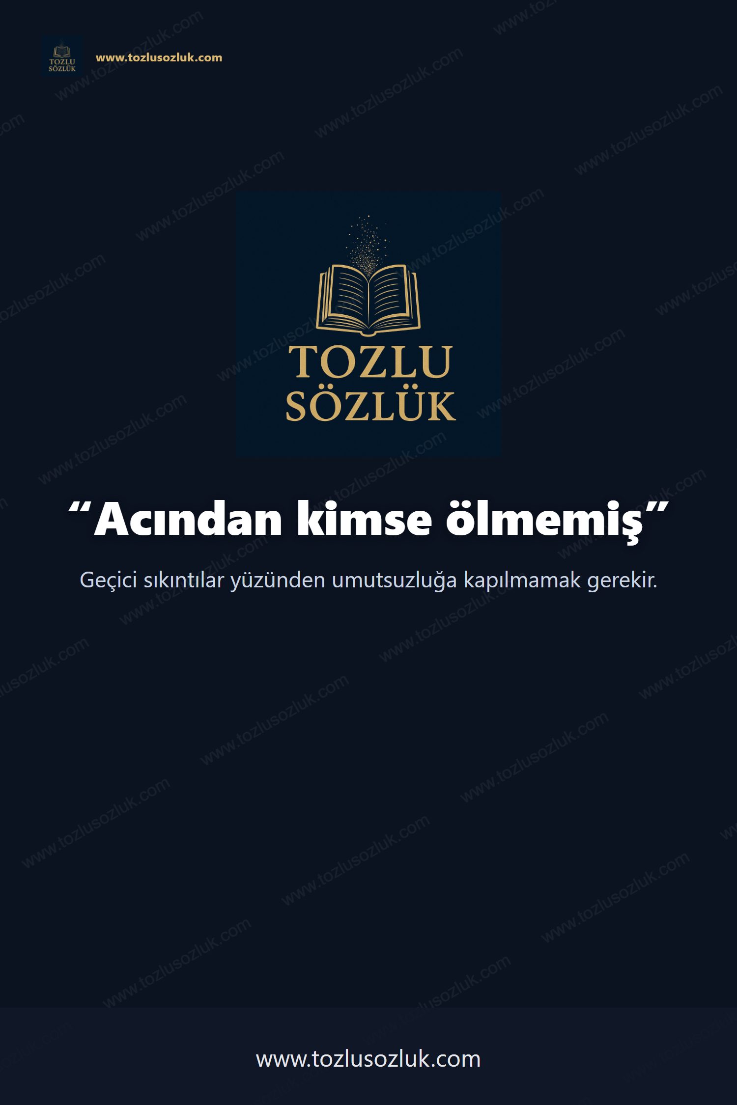 Acından kimse ölmemiş Pinterest görseli