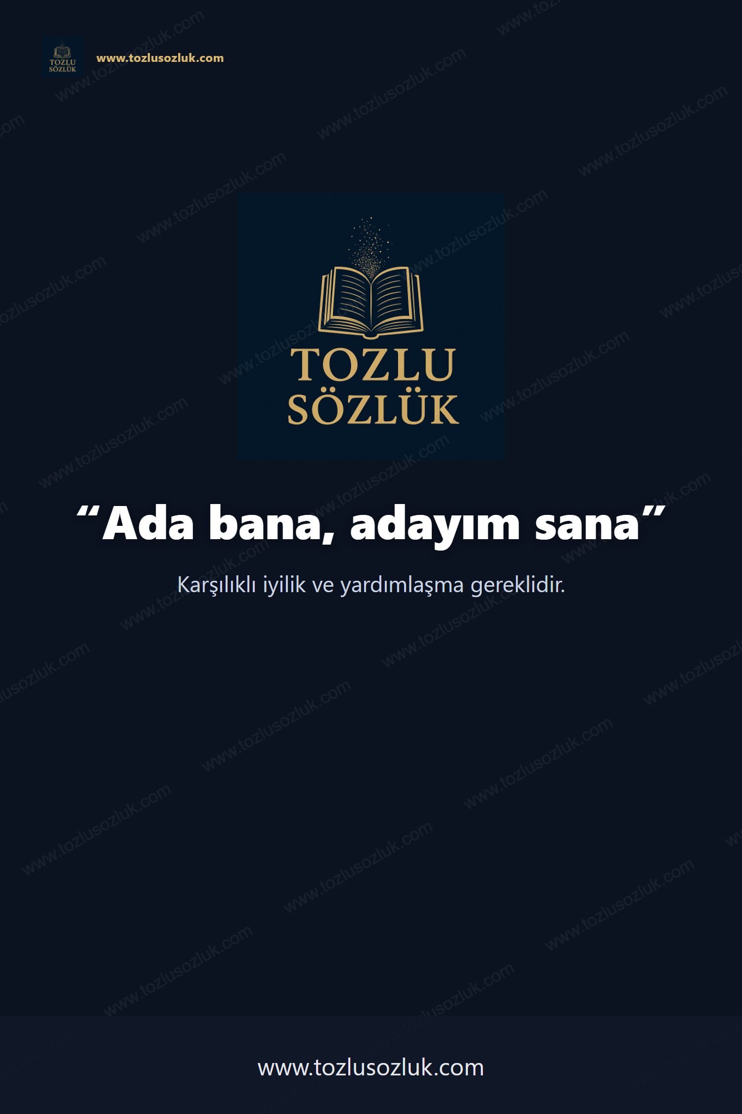 Ada bana, adayım sana Pinterest görseli