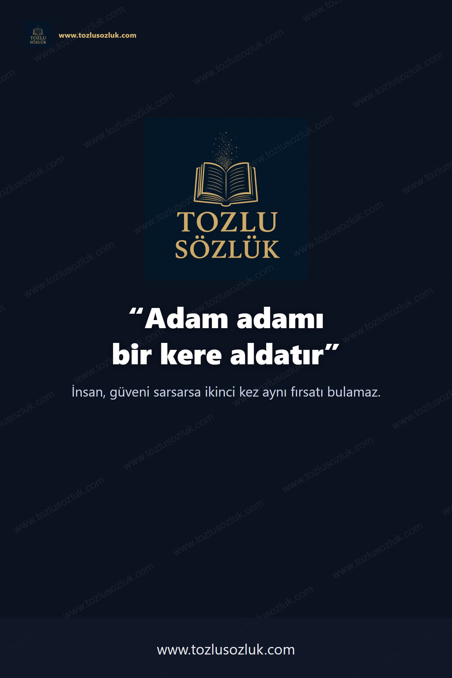 Adam adamı bir kere aldatır Pinterest görseli