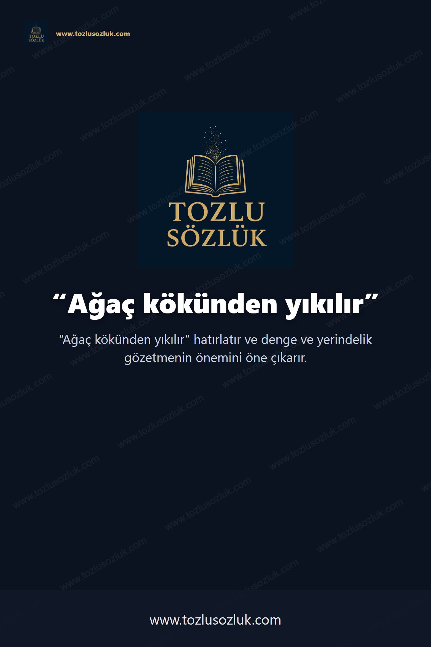 Ağaç kökünden yıkılır Pinterest görseli