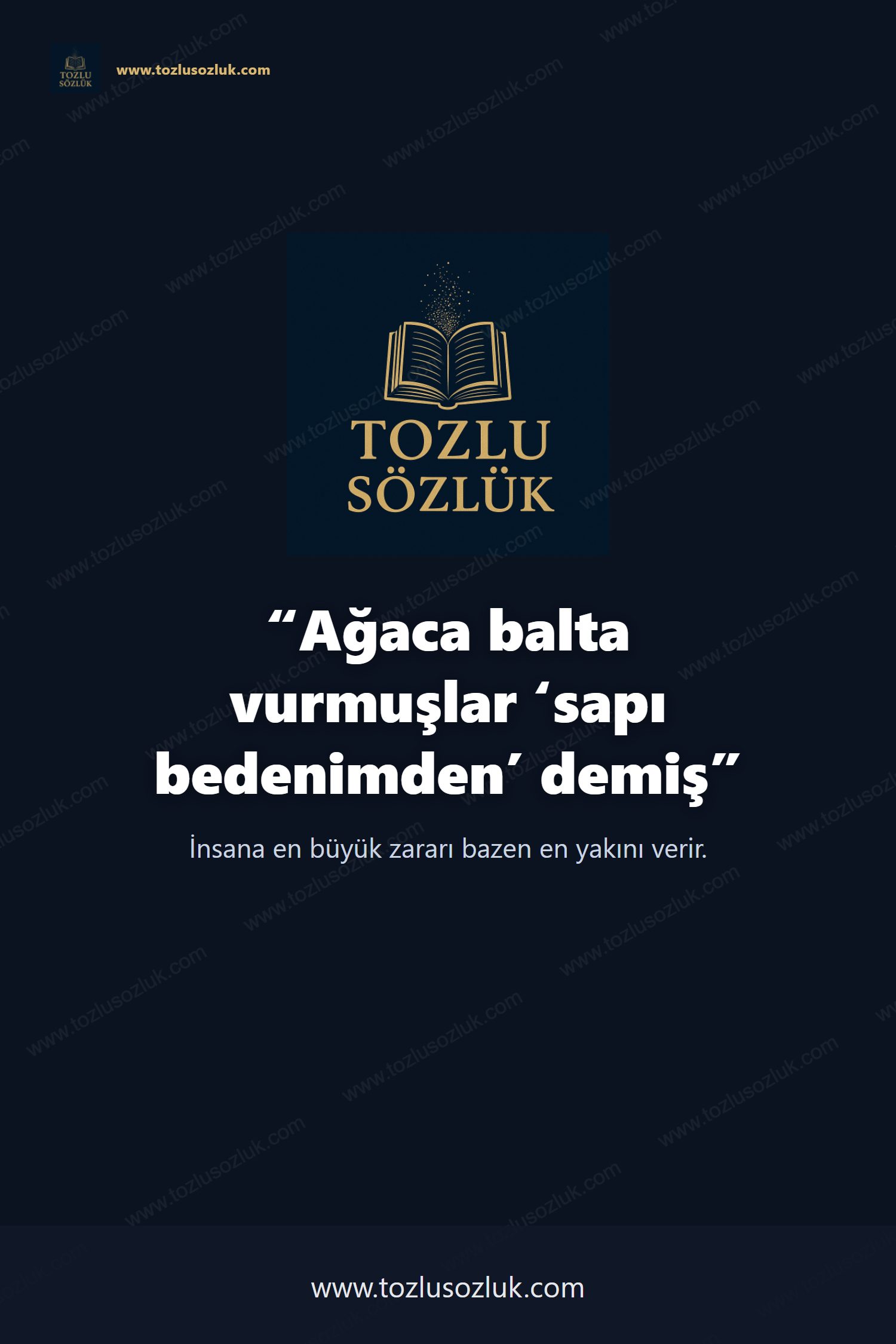 Ağaca balta vurmuşlar ‘sapı bedenimden’ demiş Pinterest görseli