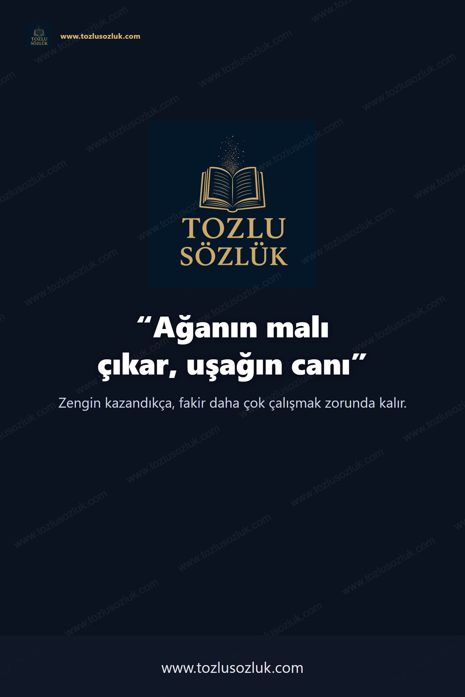 Ağanın malı çıkar, uşağın canı Pinterest görseli