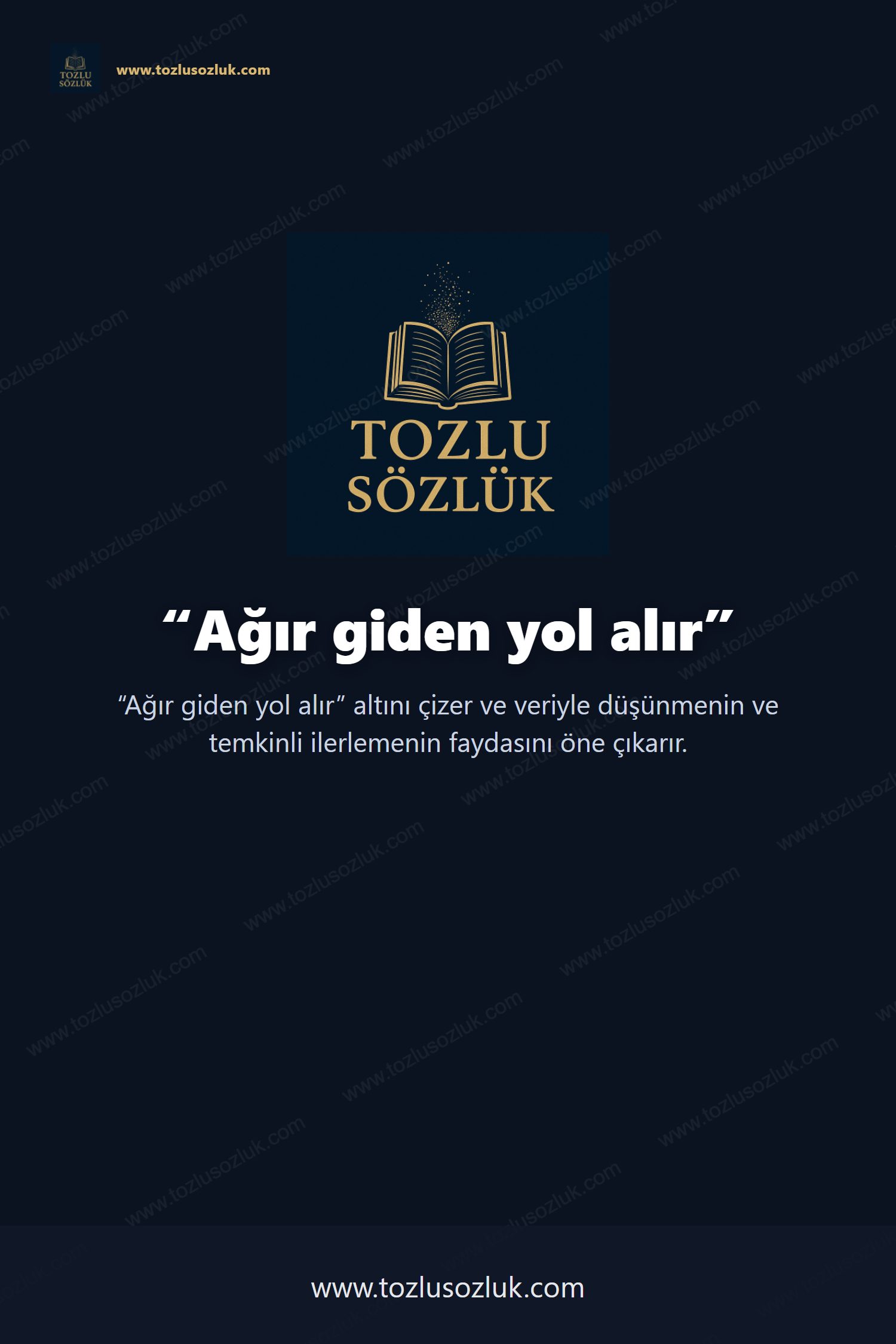 Ağır giden yol alır Pinterest görseli