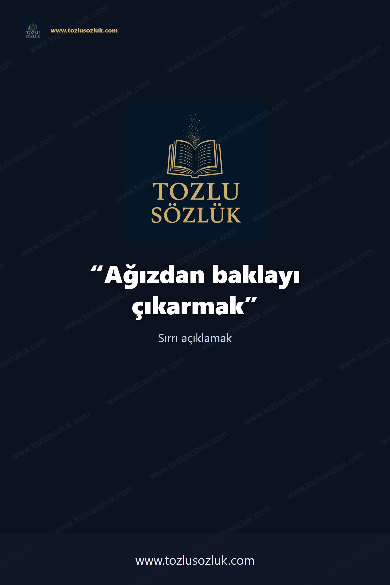 Ağızdan baklayı çıkarmak Pinterest görseli
