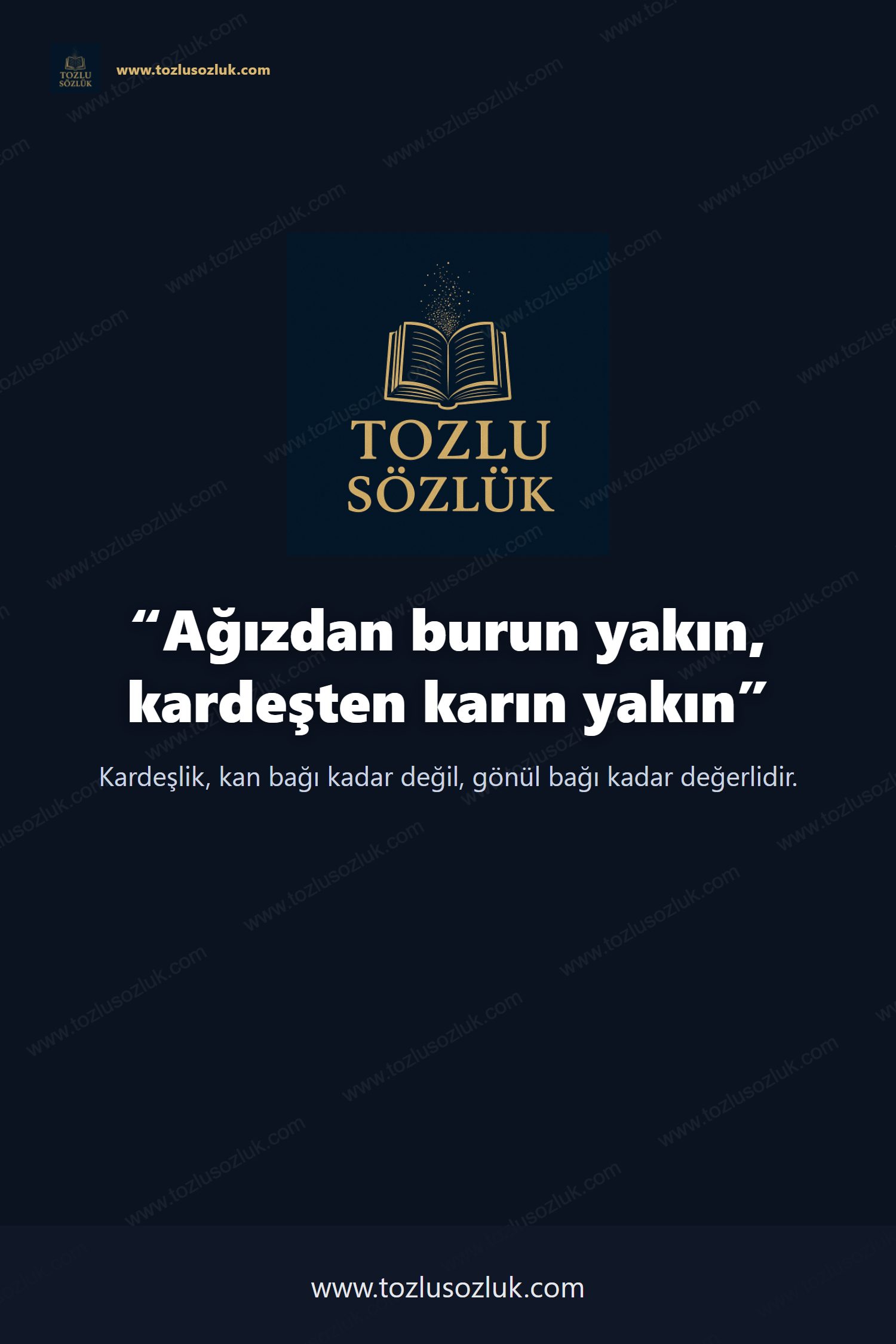 Ağızdan burun yakın, kardeşten karın yakın Pinterest görseli