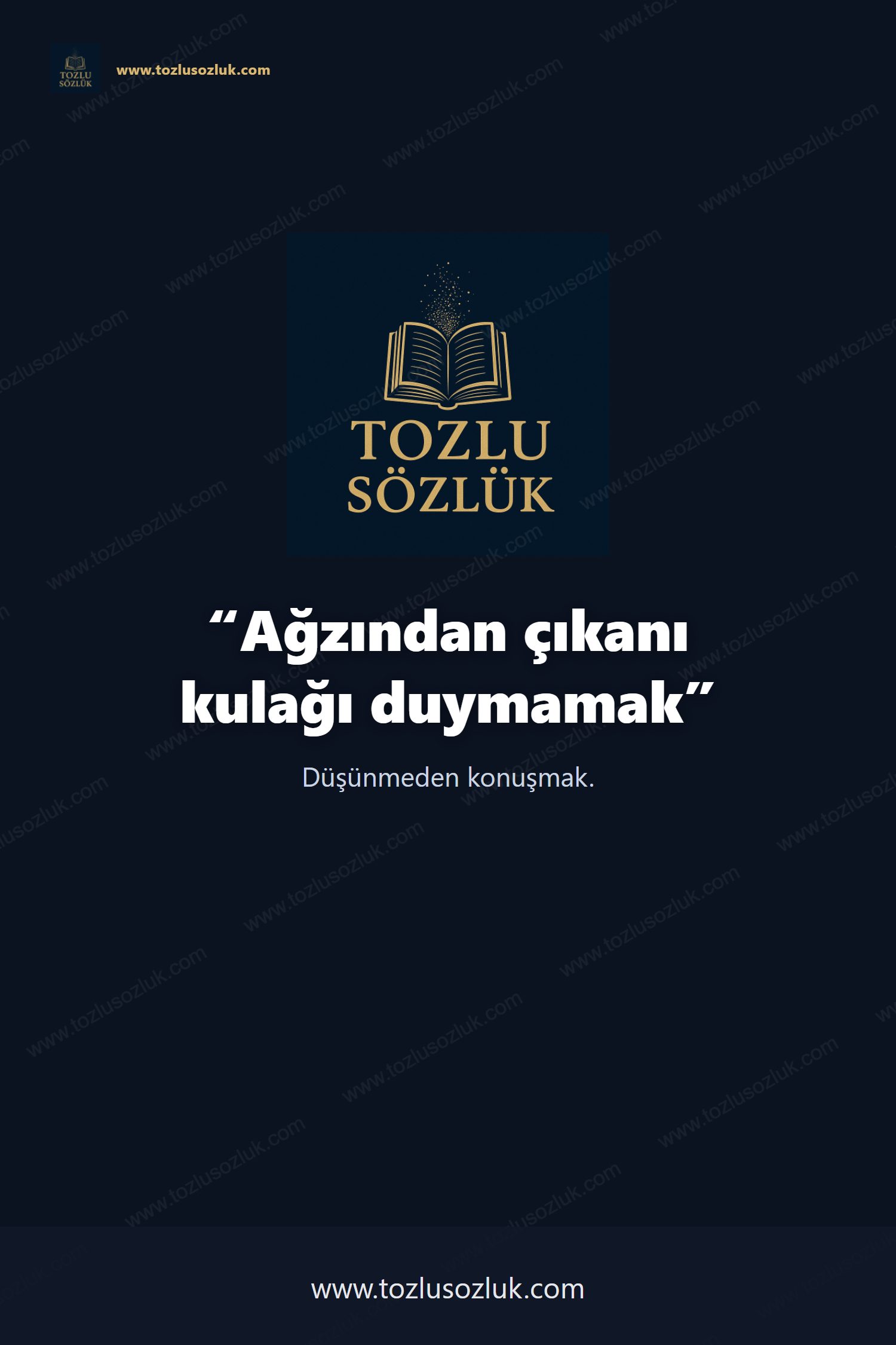 Ağzından çıkanı kulağı duymamak Pinterest görseli