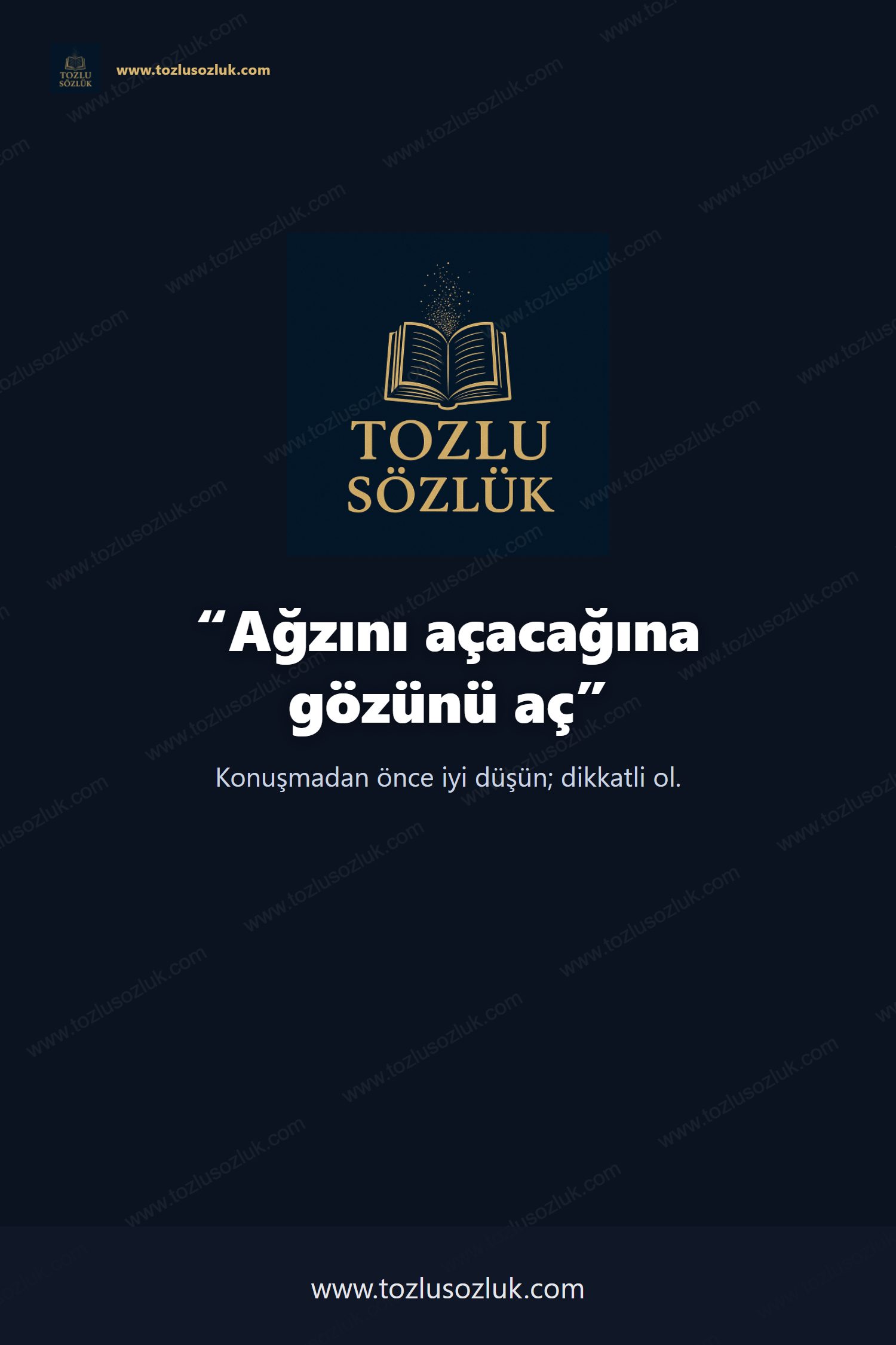 Ağzını açacağına gözünü aç Pinterest görseli