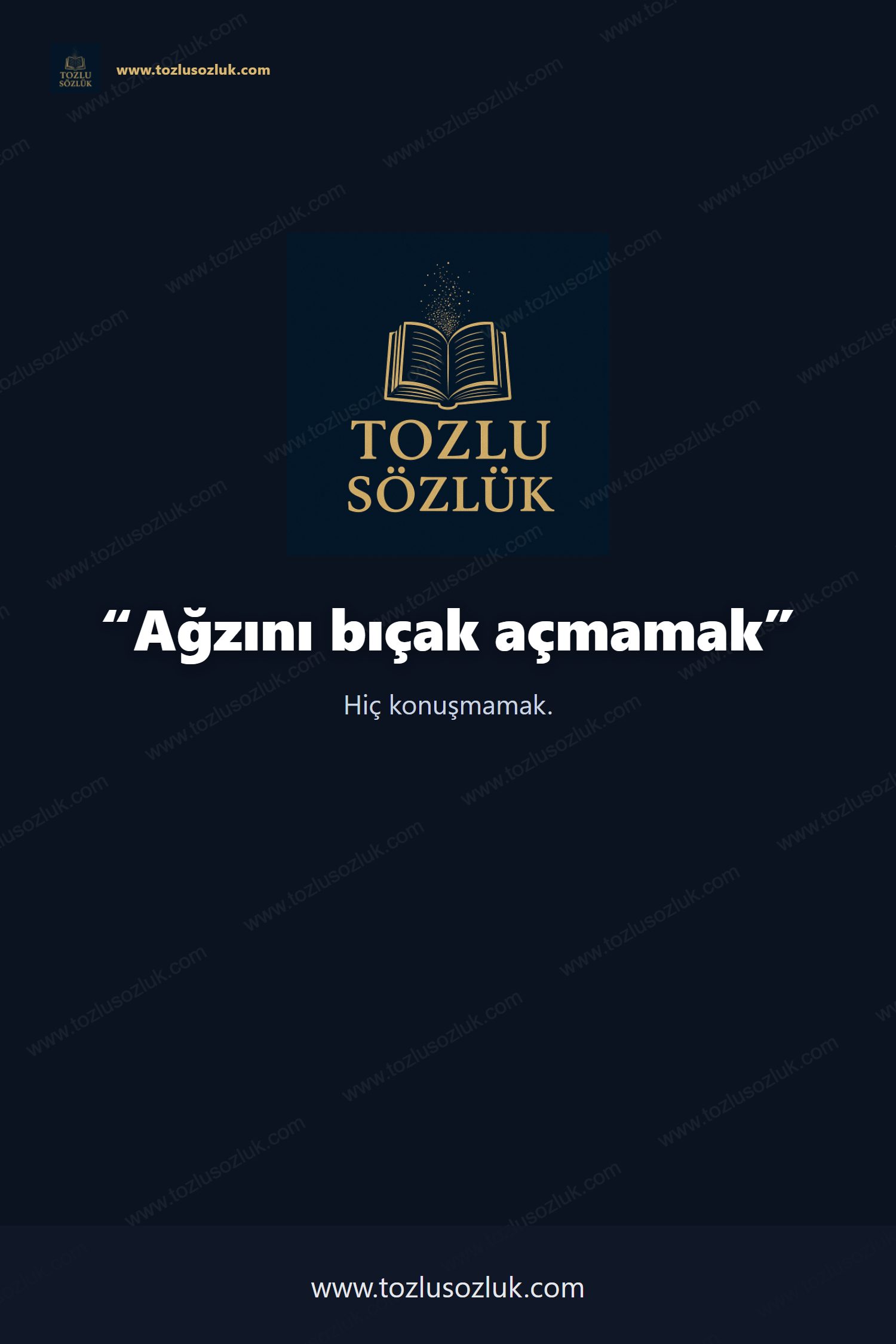 Ağzını bıçak açmamak Pinterest görseli