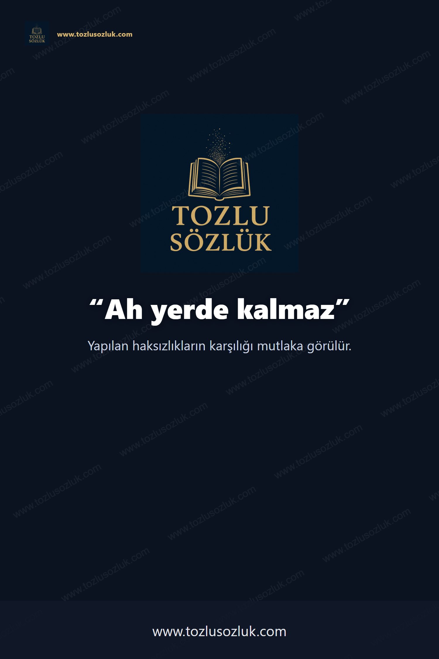 Ah yerde kalmaz Pinterest görseli