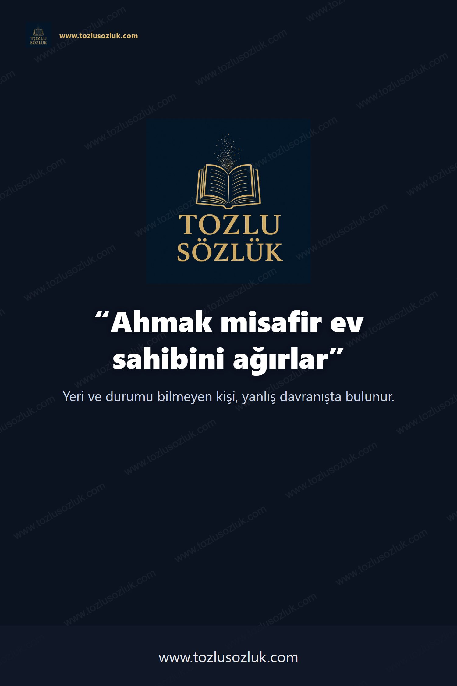 Ahmak misafir ev sahibini ağırlar Pinterest görseli