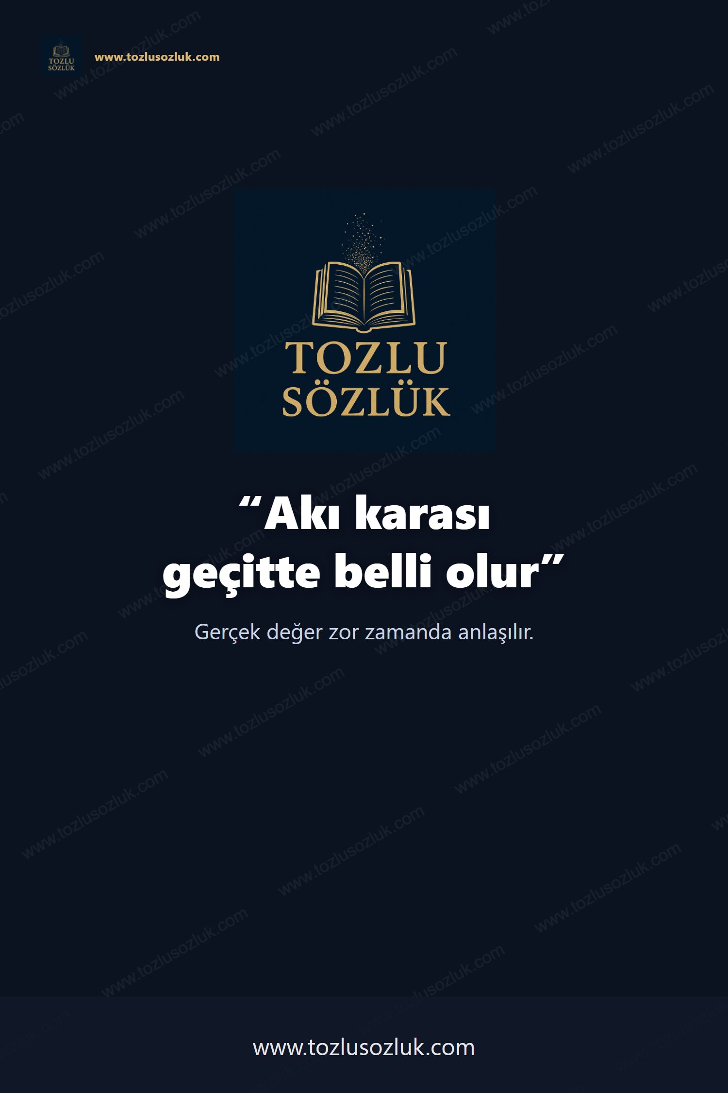 Akı karası geçitte belli olur Pinterest görseli