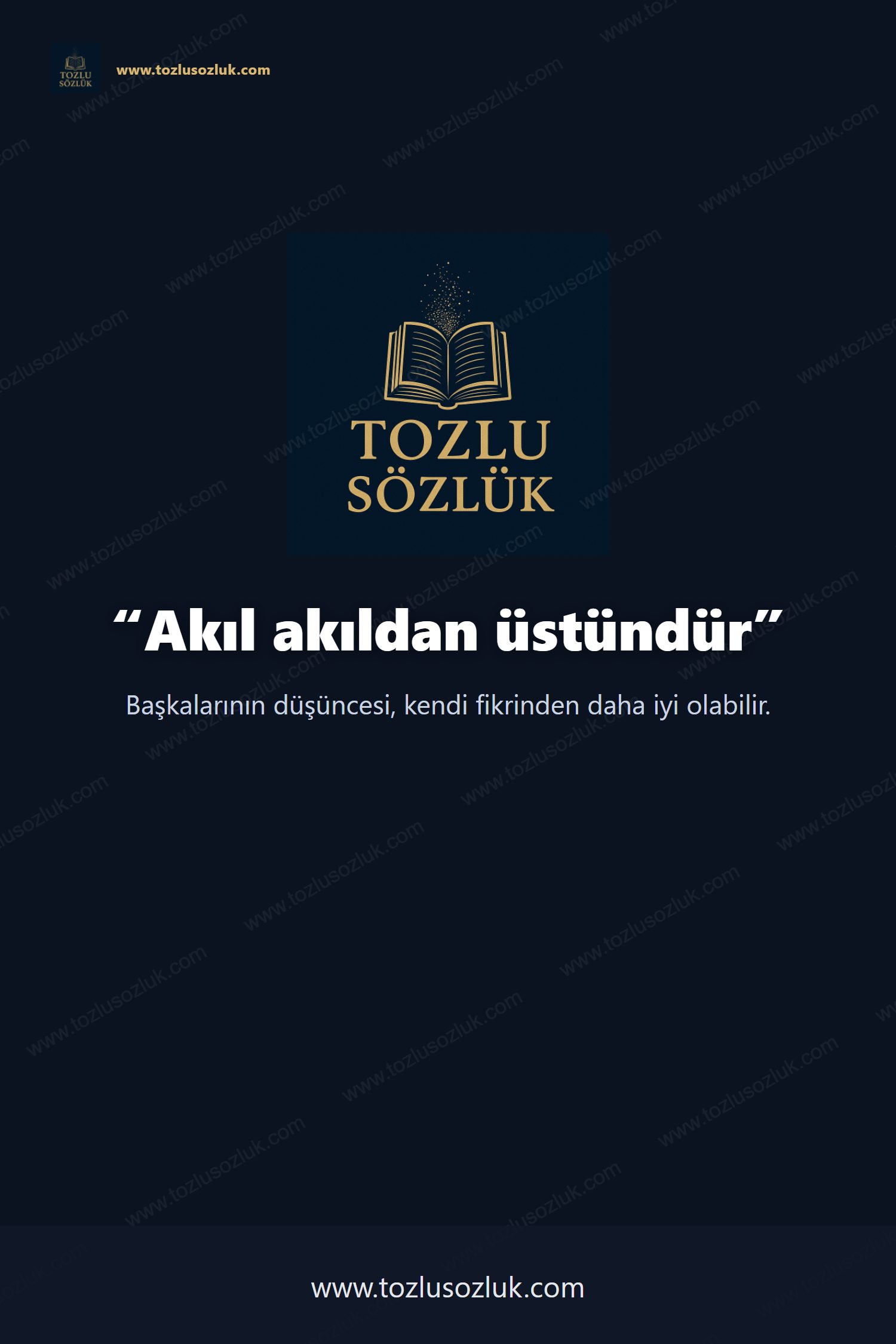 Akıl akıldan üstündür Pinterest görseli