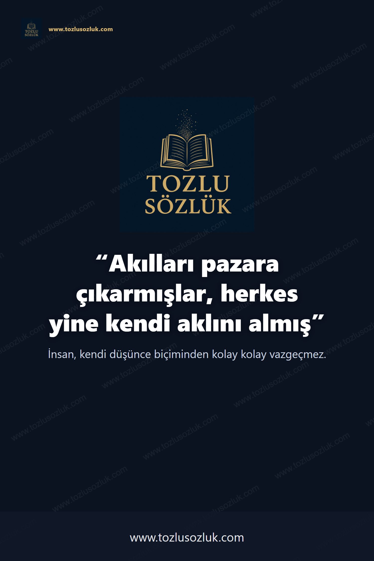 Akılları pazara çıkarmışlar, herkes yine kendi aklını almış Pinterest görseli