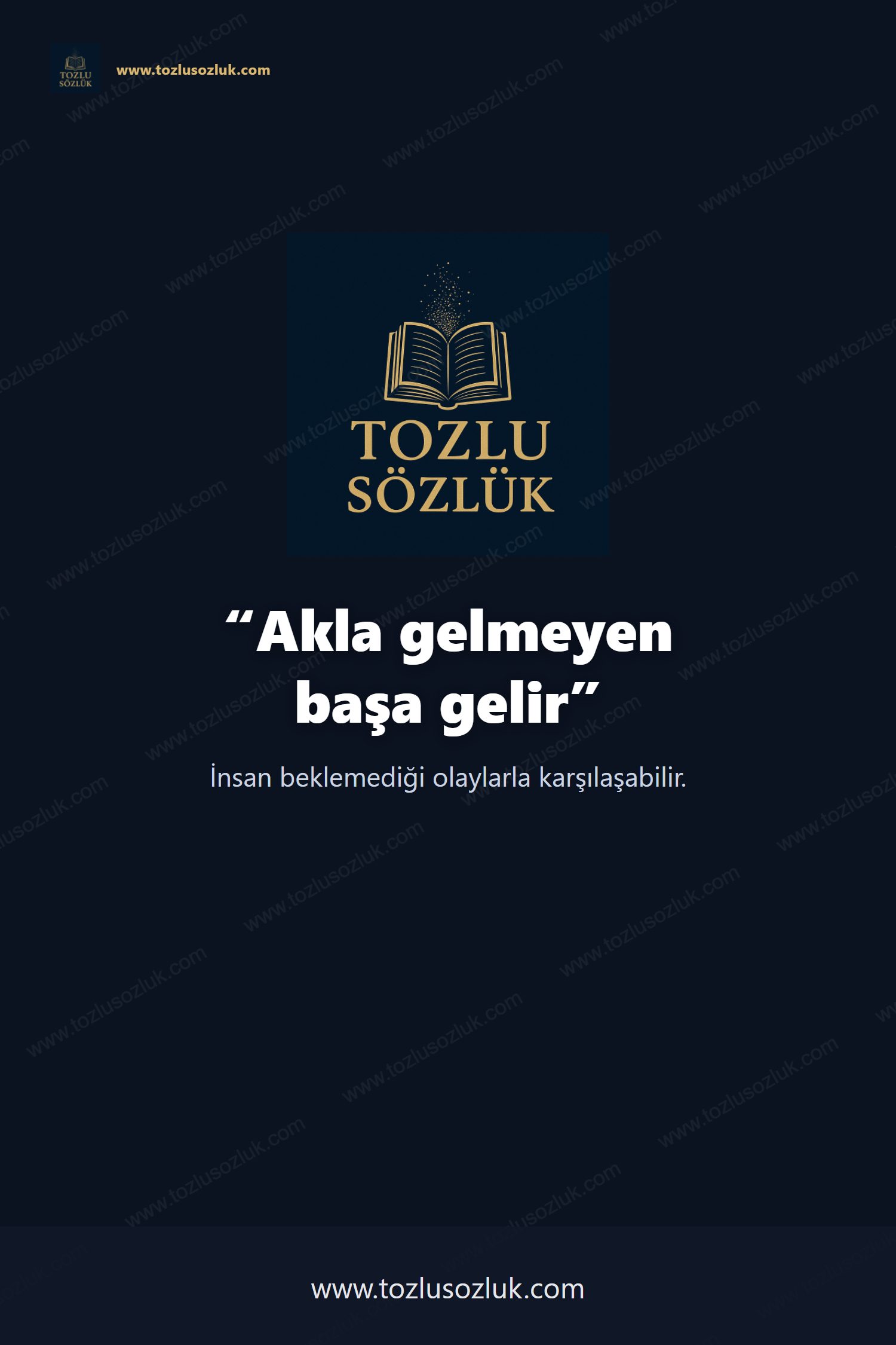 Akla gelmeyen başa gelir Pinterest görseli