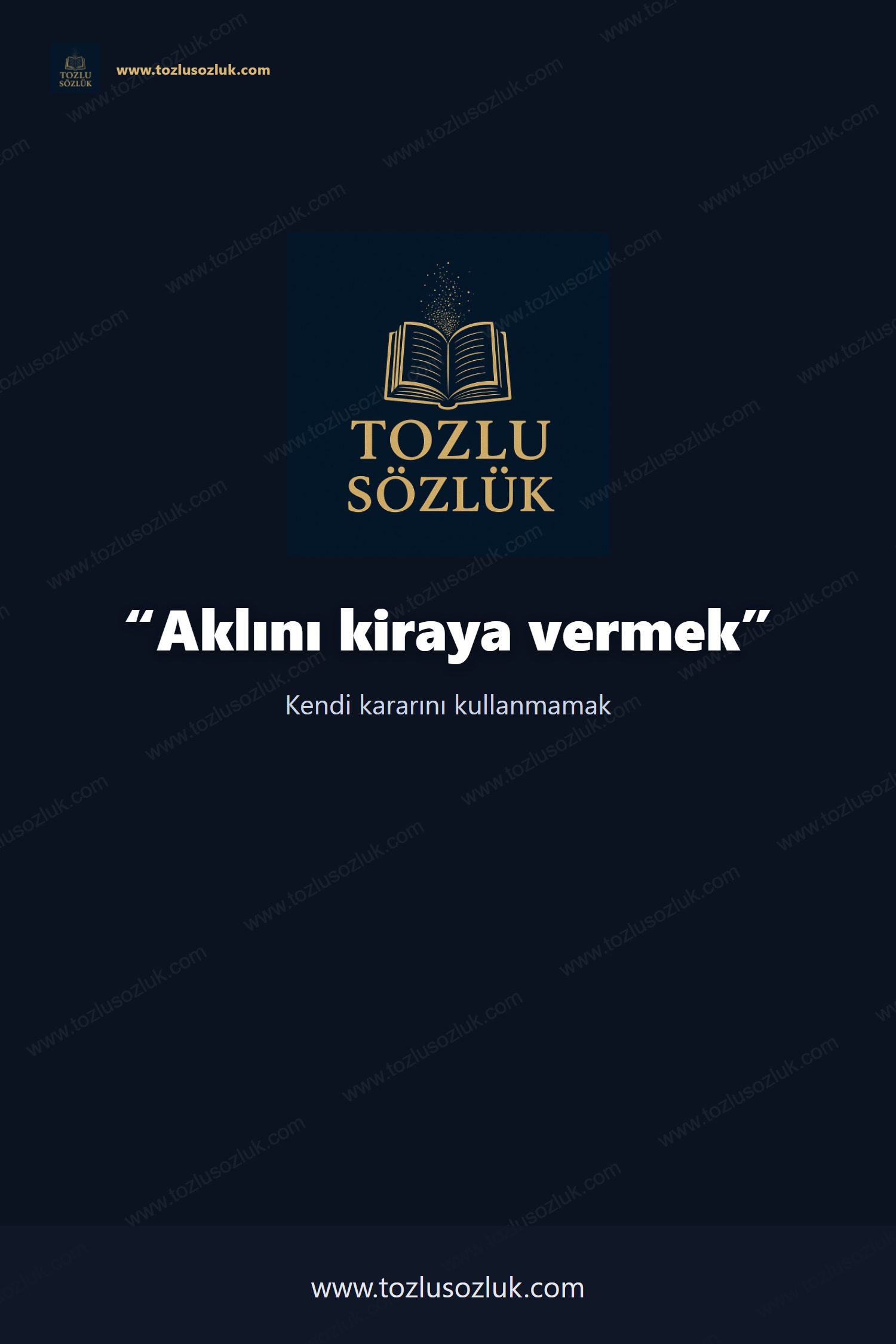 Aklını kiraya vermek Pinterest görseli