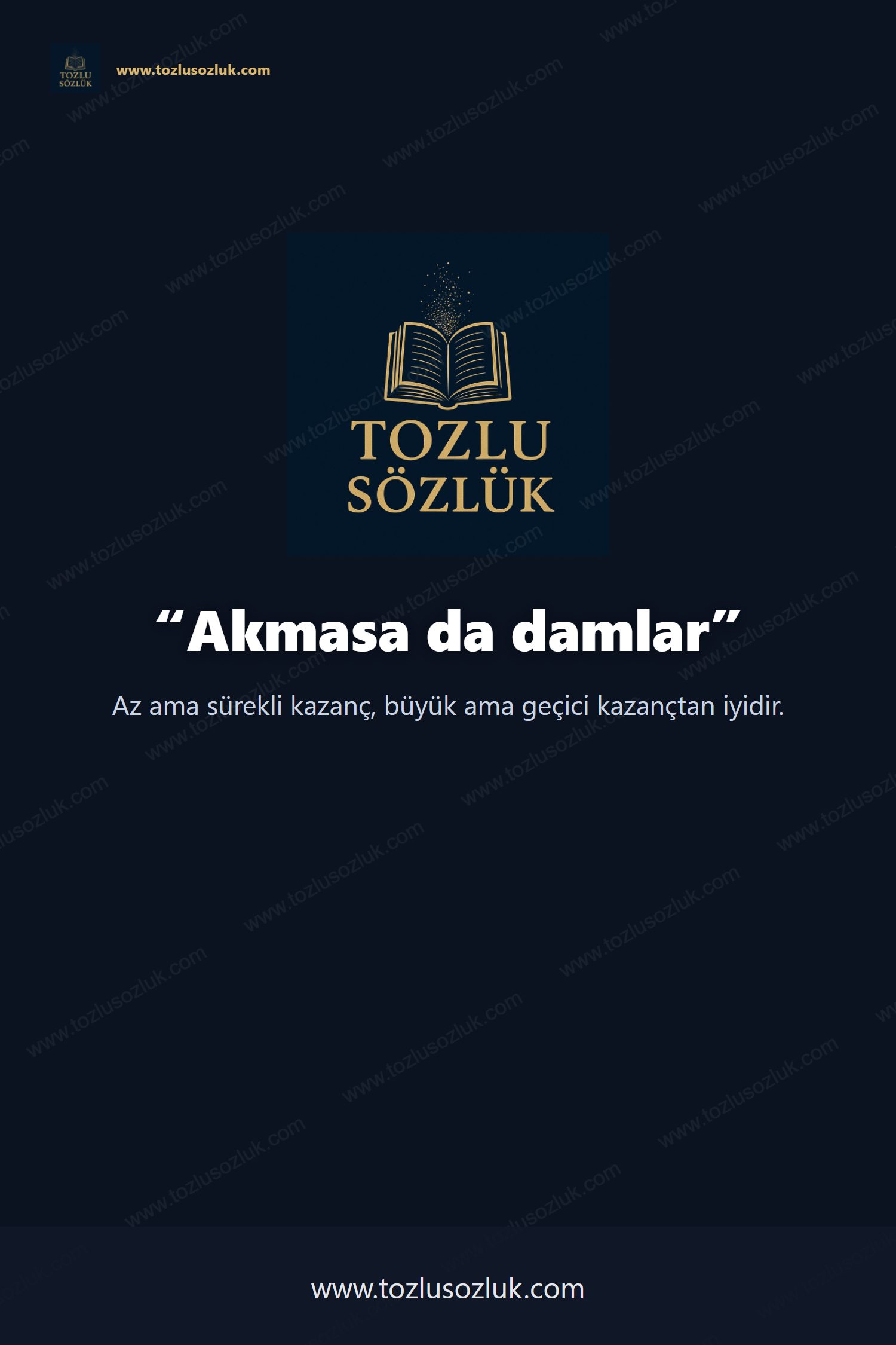 Akmasa da damlar Pinterest görseli