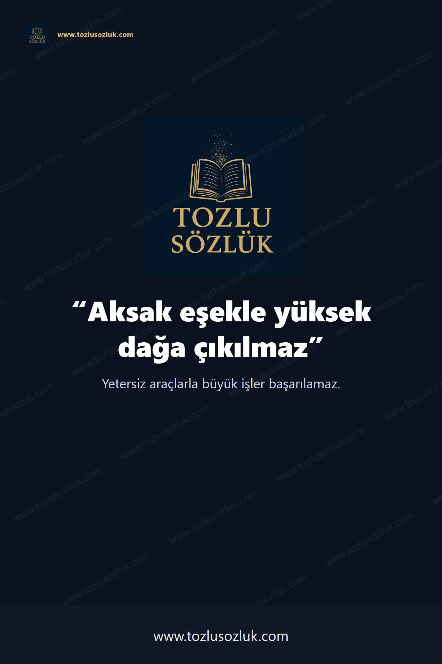 Aksak eşekle yüksek dağa çıkılmaz Pinterest görseli