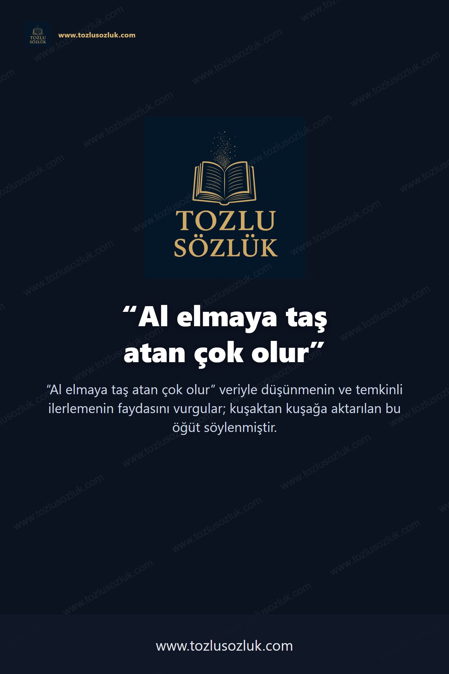 Al elmaya taş atan çok olur Pinterest görseli