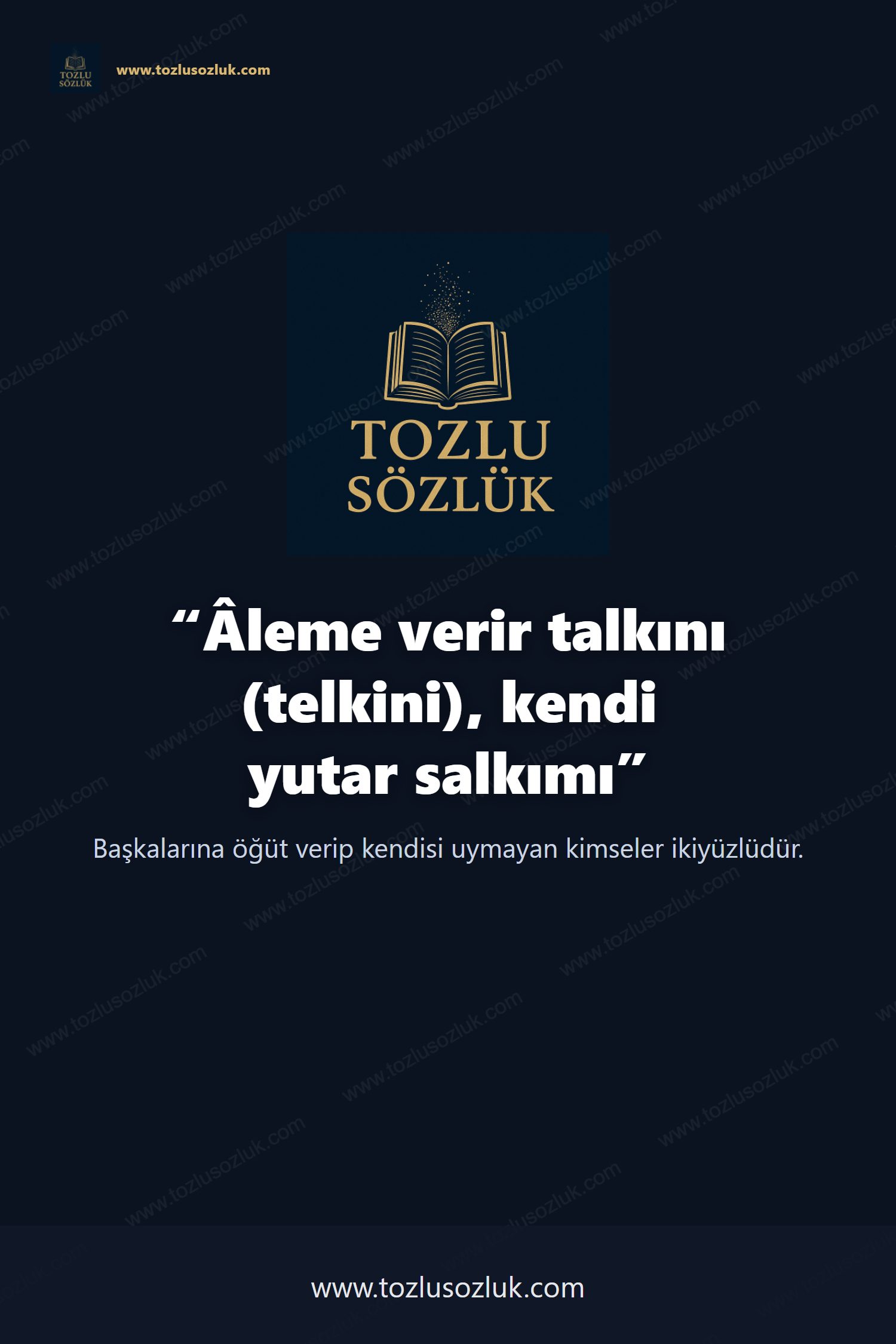 Âleme verir talkını (telkini), kendi yutar salkımı Pinterest görseli