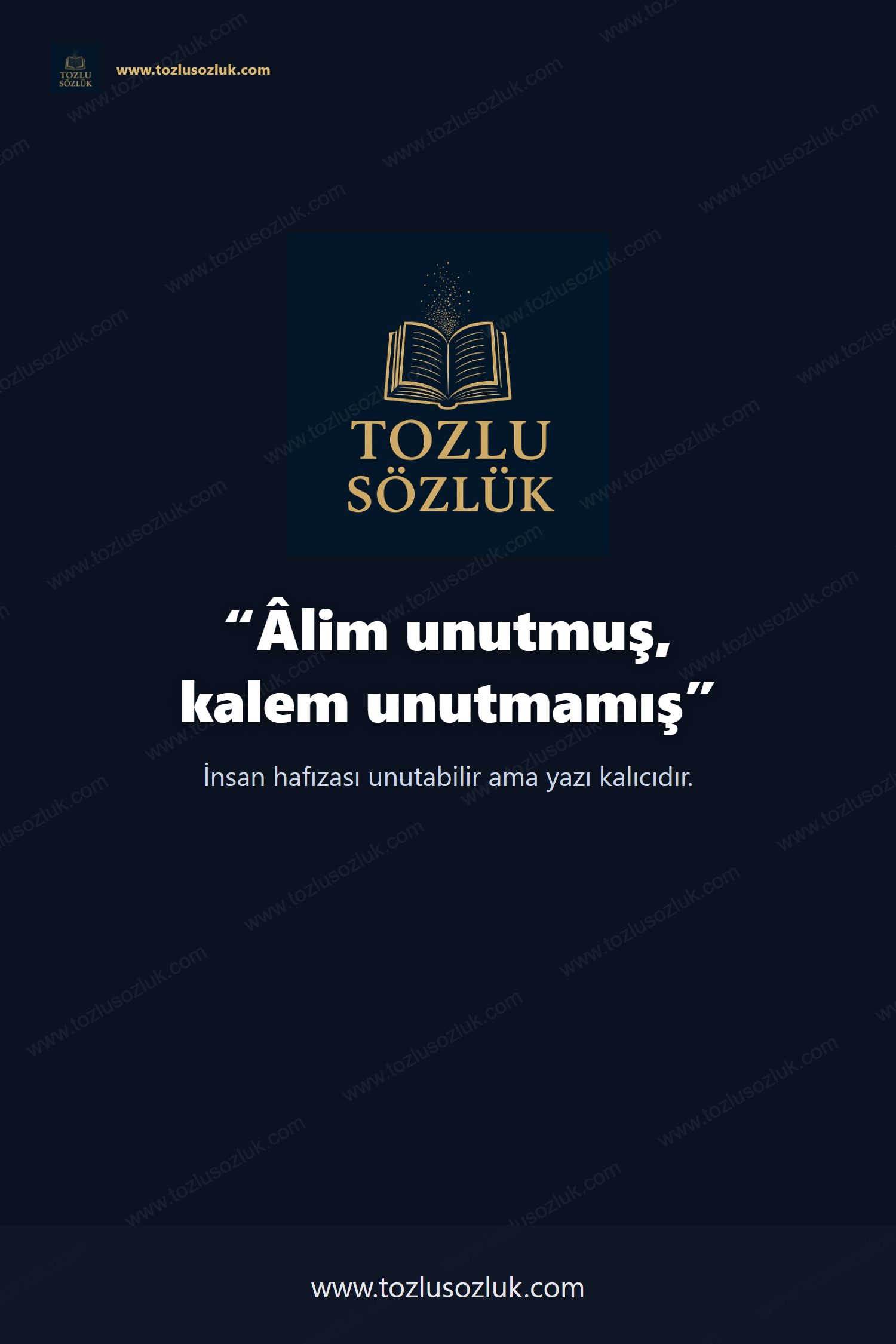 Âlim unutmuş, kalem unutmamış Pinterest görseli