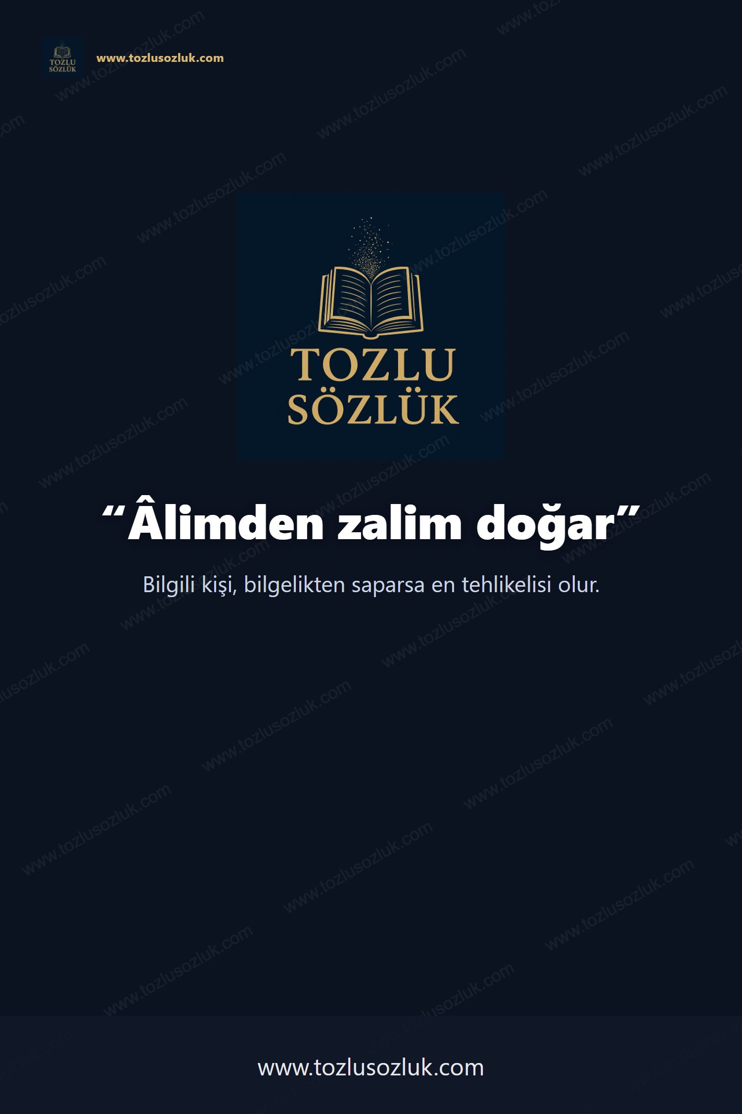 Âlimden zalim doğar Pinterest görseli