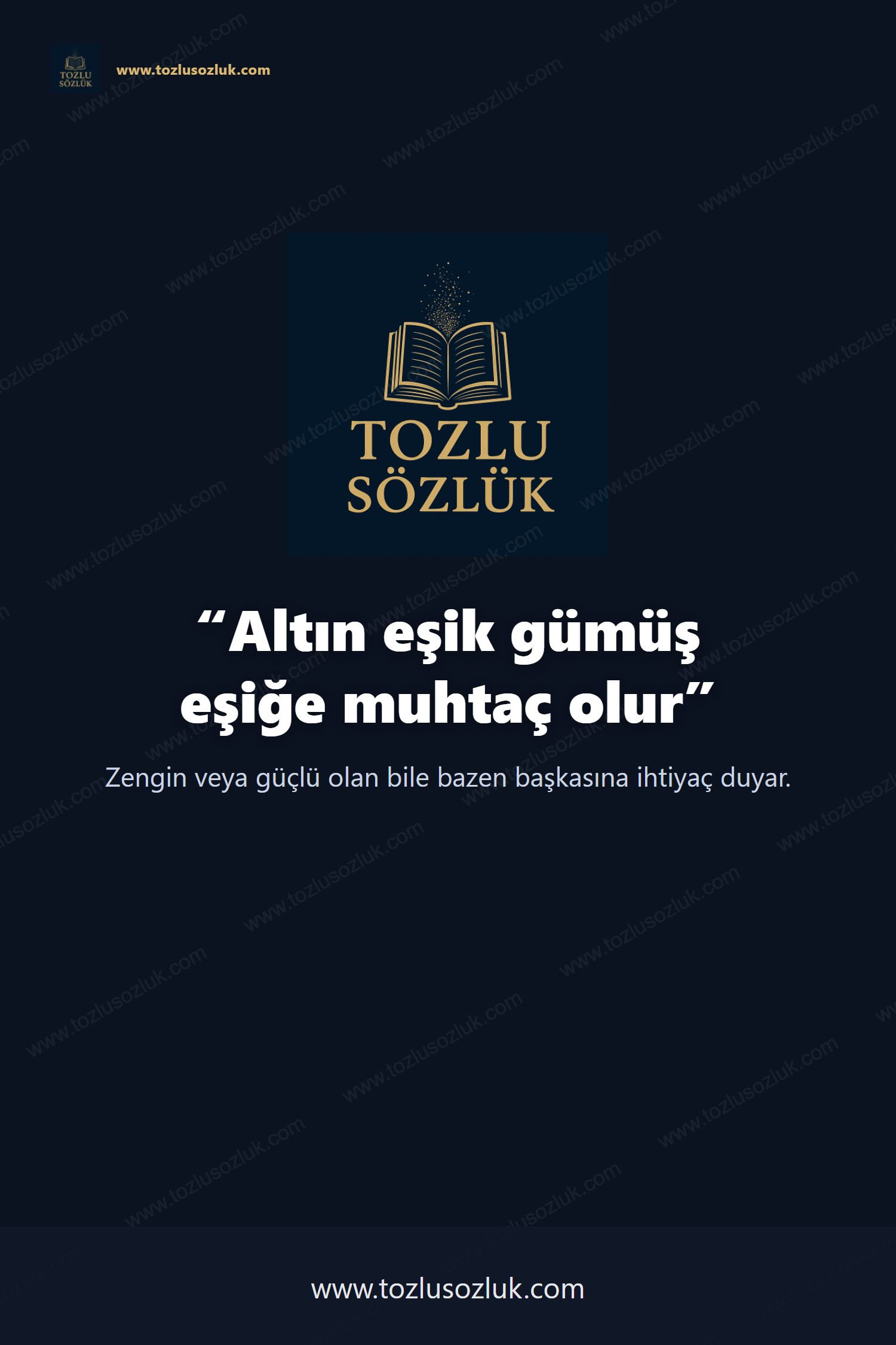 Altın eşik gümüş eşiğe muhtaç olur Pinterest görseli