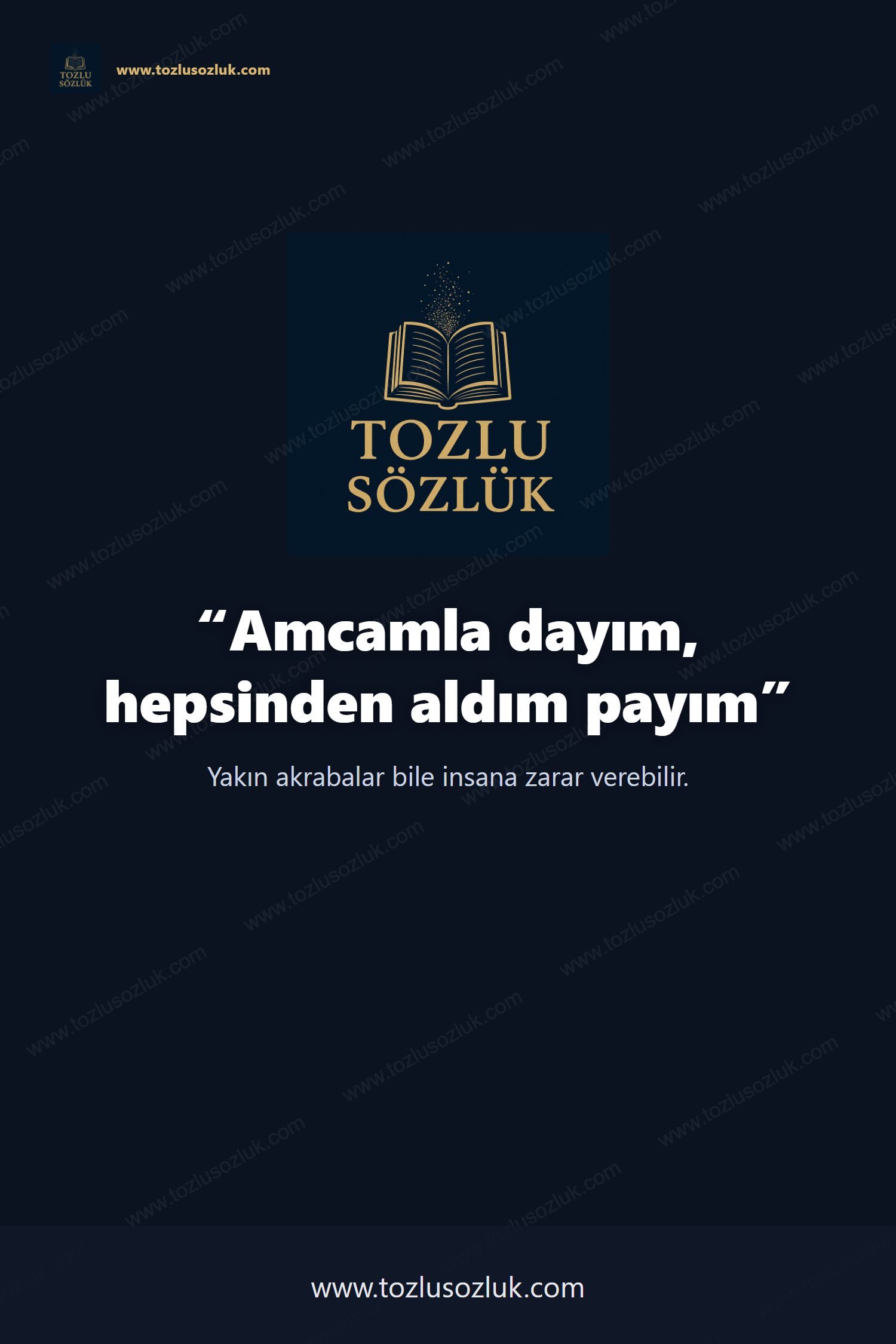 Amcamla dayım, hepsinden aldım payım Pinterest görseli