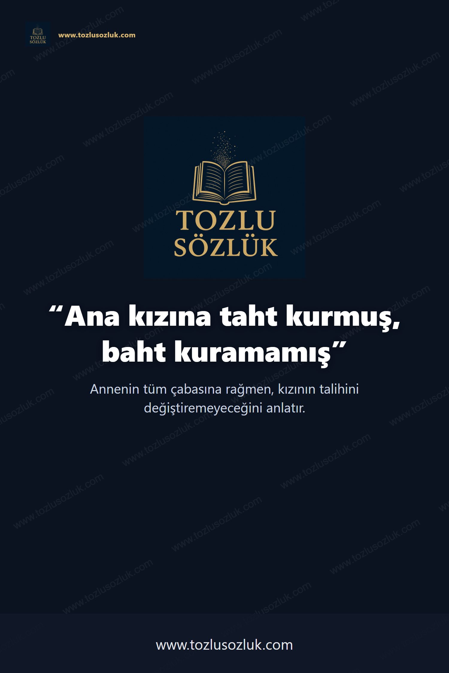 Ana kızına taht kurmuş, baht kuramamış Pinterest görseli