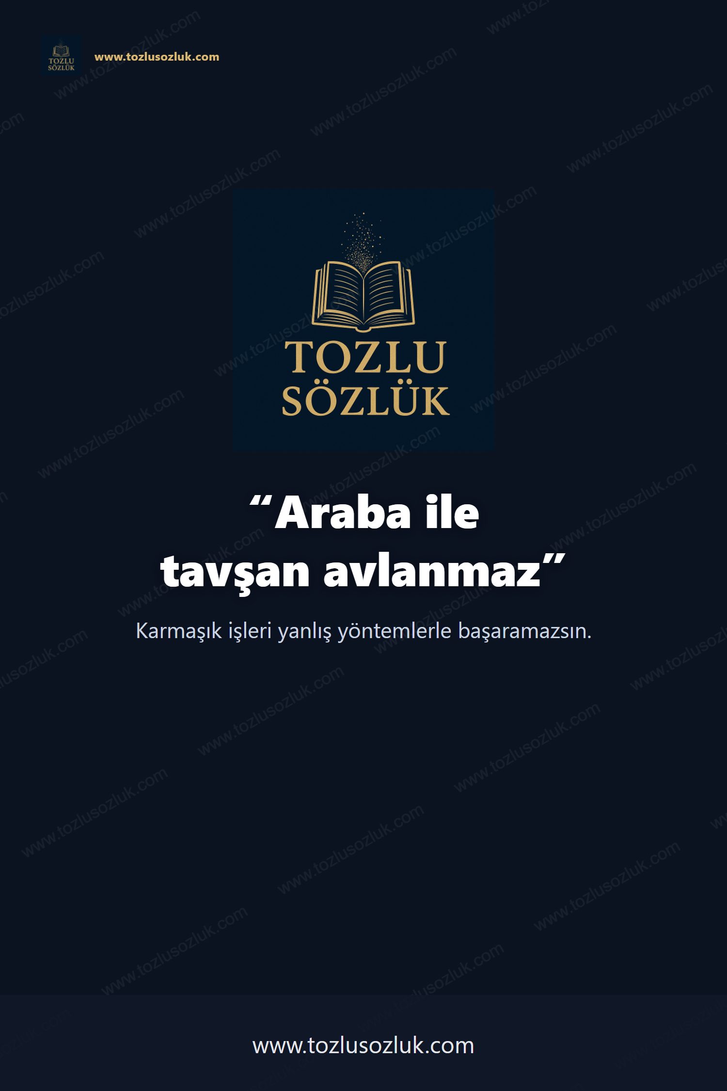 Araba ile tavşan avlanmaz Pinterest görseli