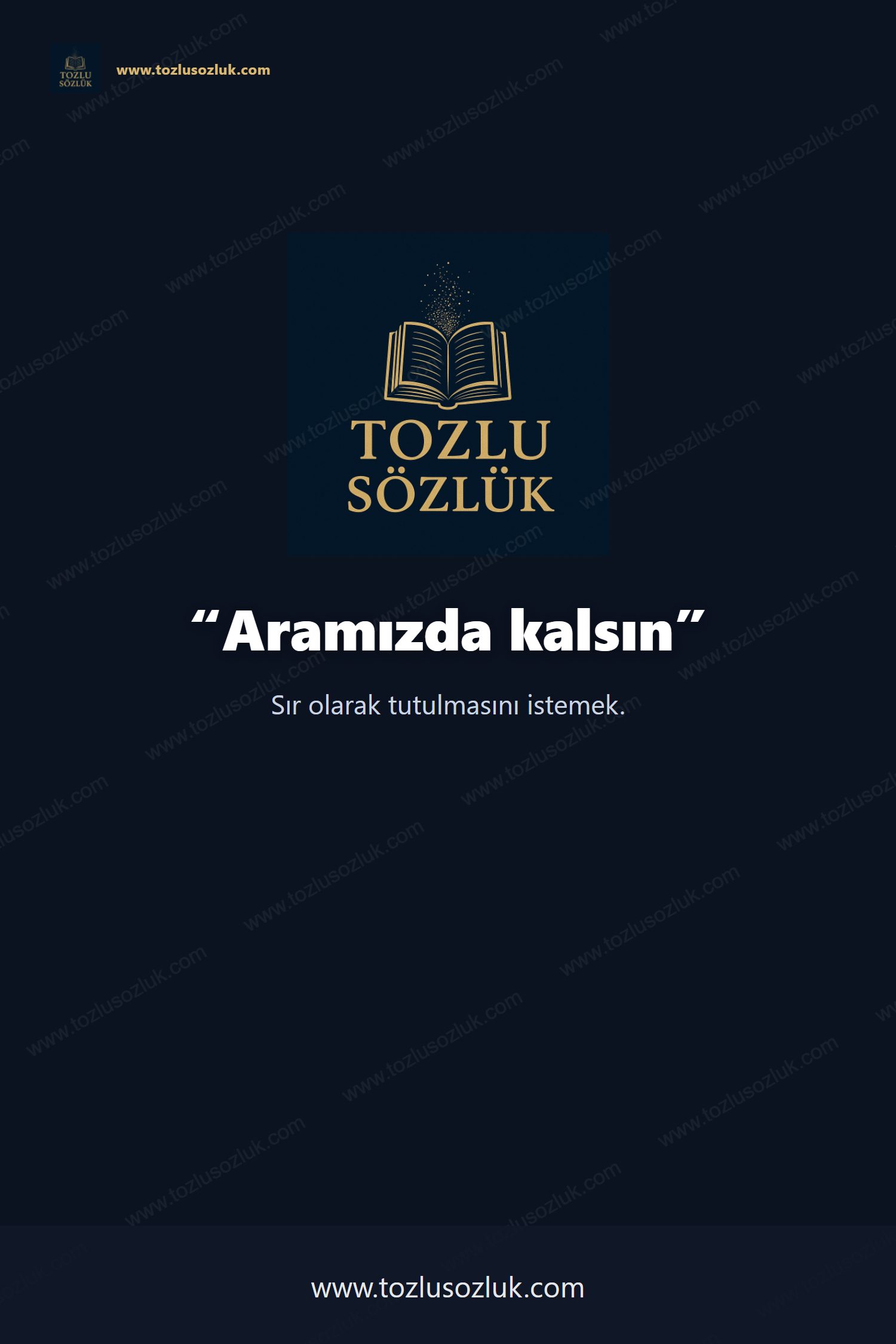 Aramızda kalsın Pinterest görseli