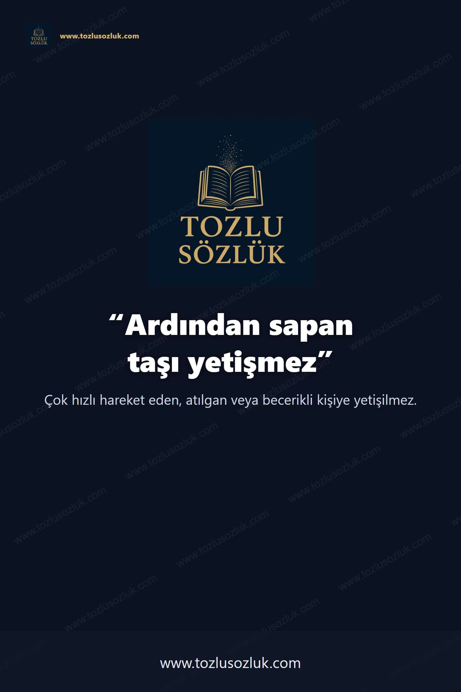 Ardından sapan taşı yetişmez Pinterest görseli