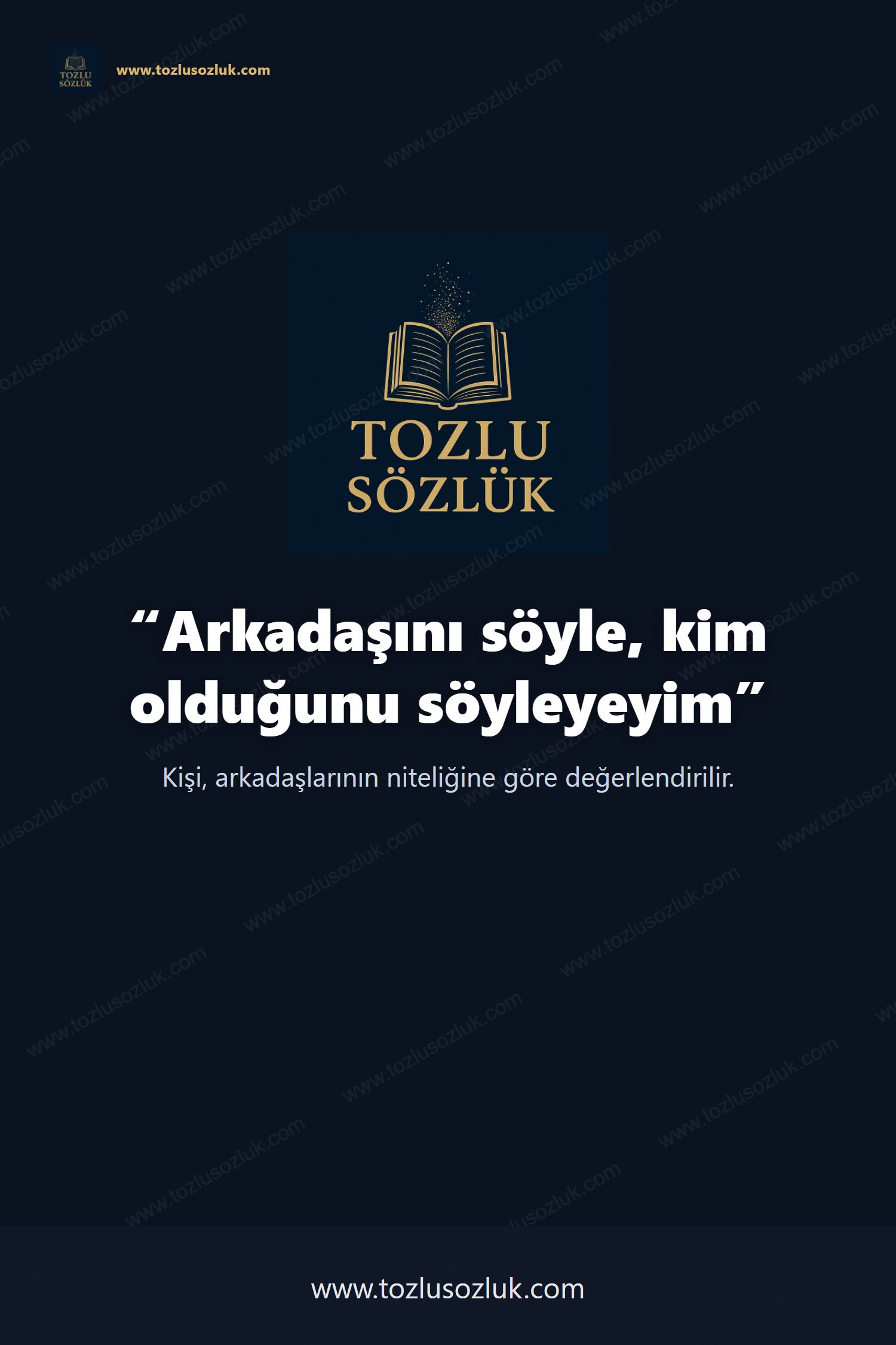 Arkadaşını söyle, kim olduğunu söyleyeyim Pinterest görseli