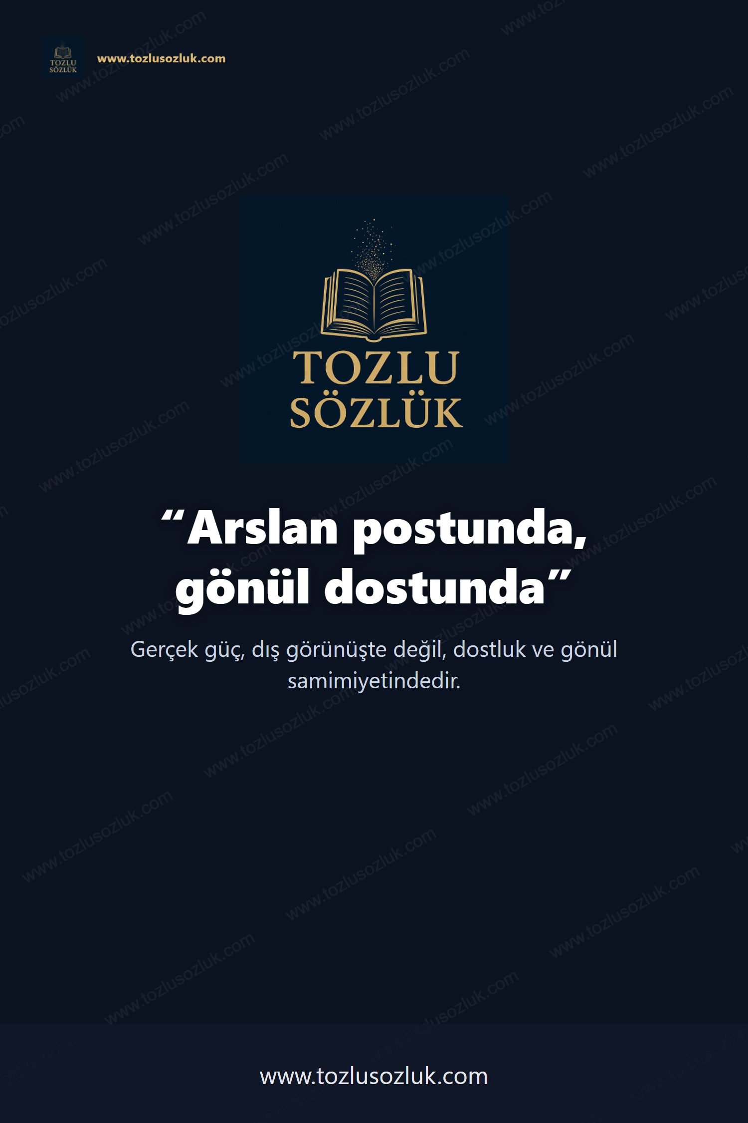 Arslan postunda, gönül dostunda Pinterest görseli