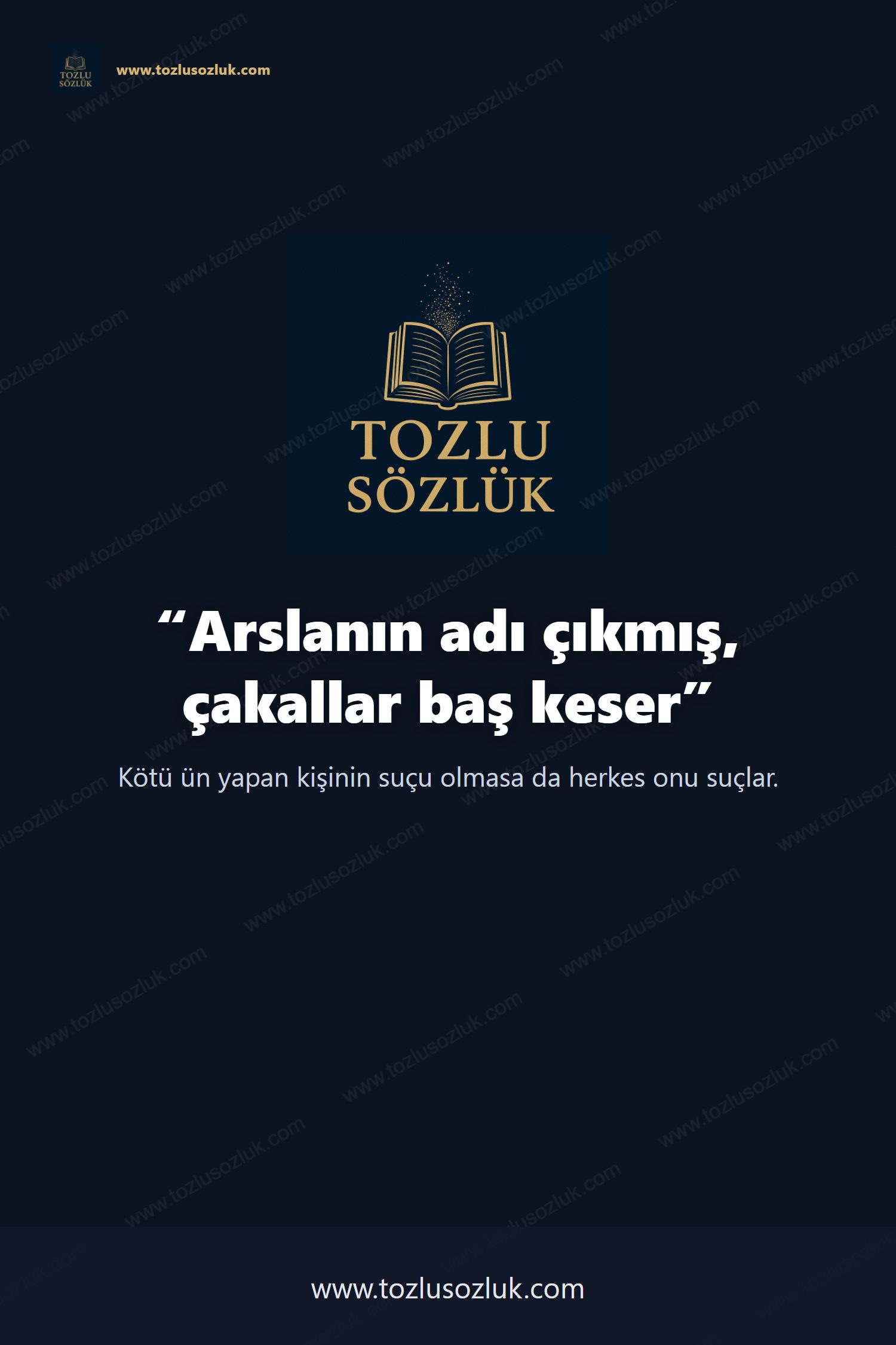 Arslanın adı çıkmış, çakallar baş keser Pinterest görseli