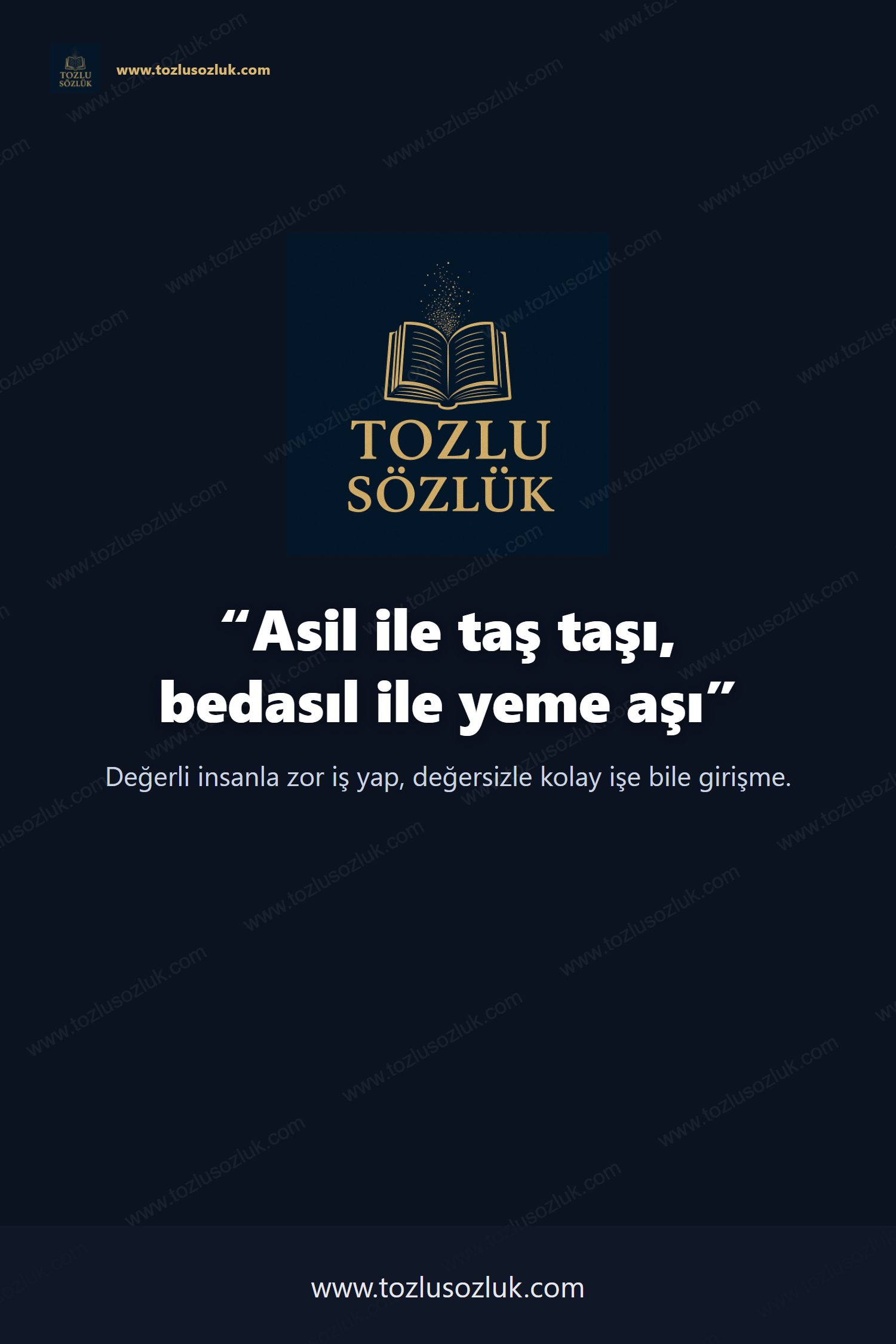 Asil ile taş taşı, bedasıl ile yeme aşı Pinterest görseli