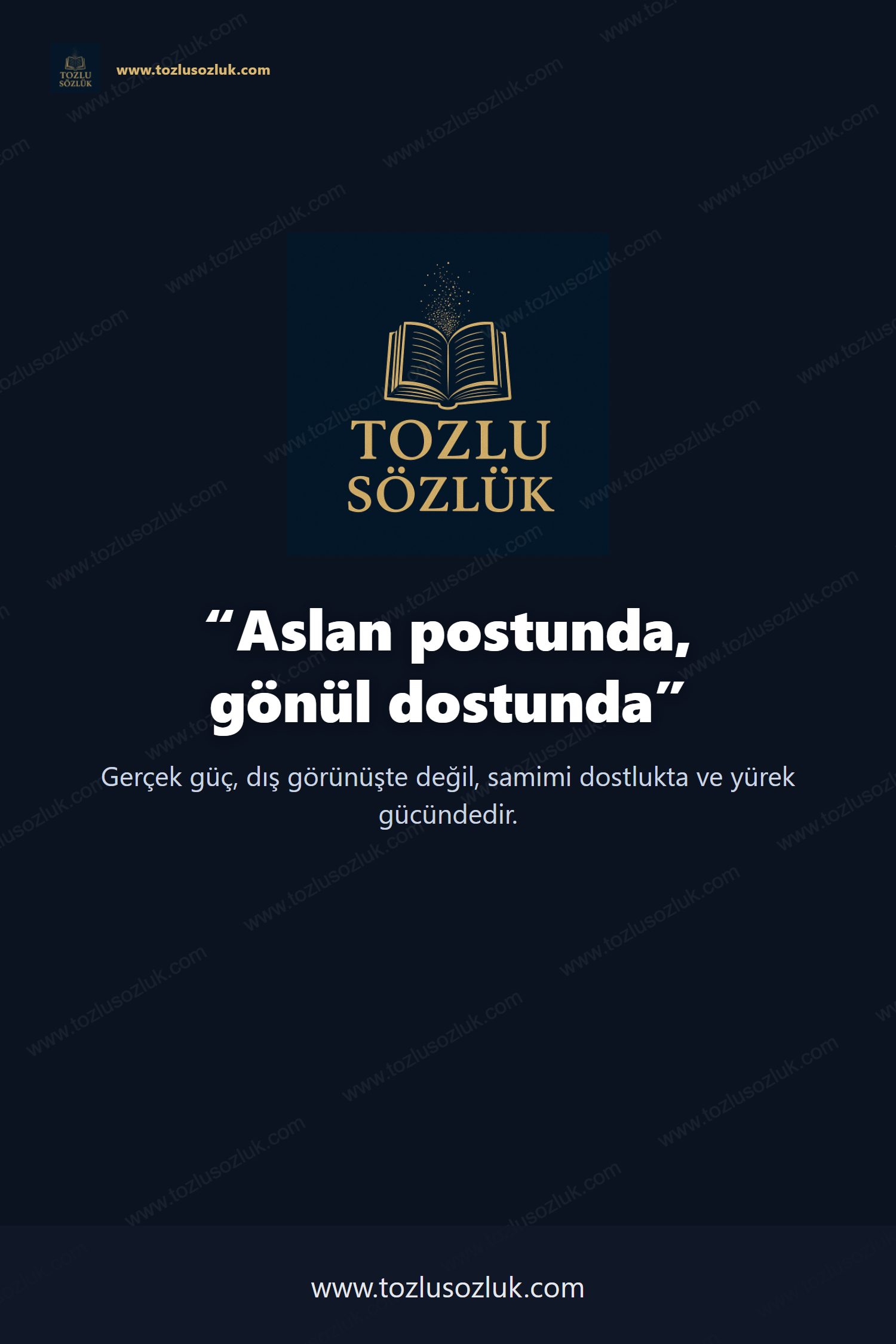 Aslan postunda, gönül dostunda Pinterest görseli