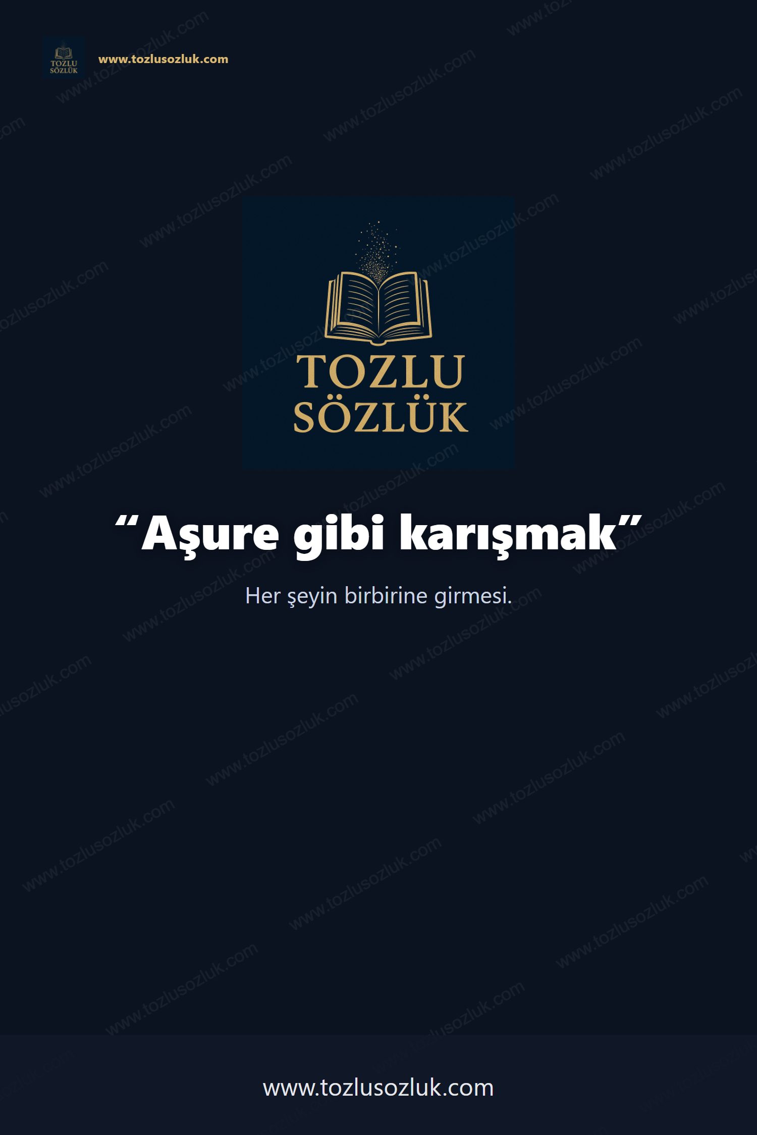Aşure gibi karışmak Pinterest görseli