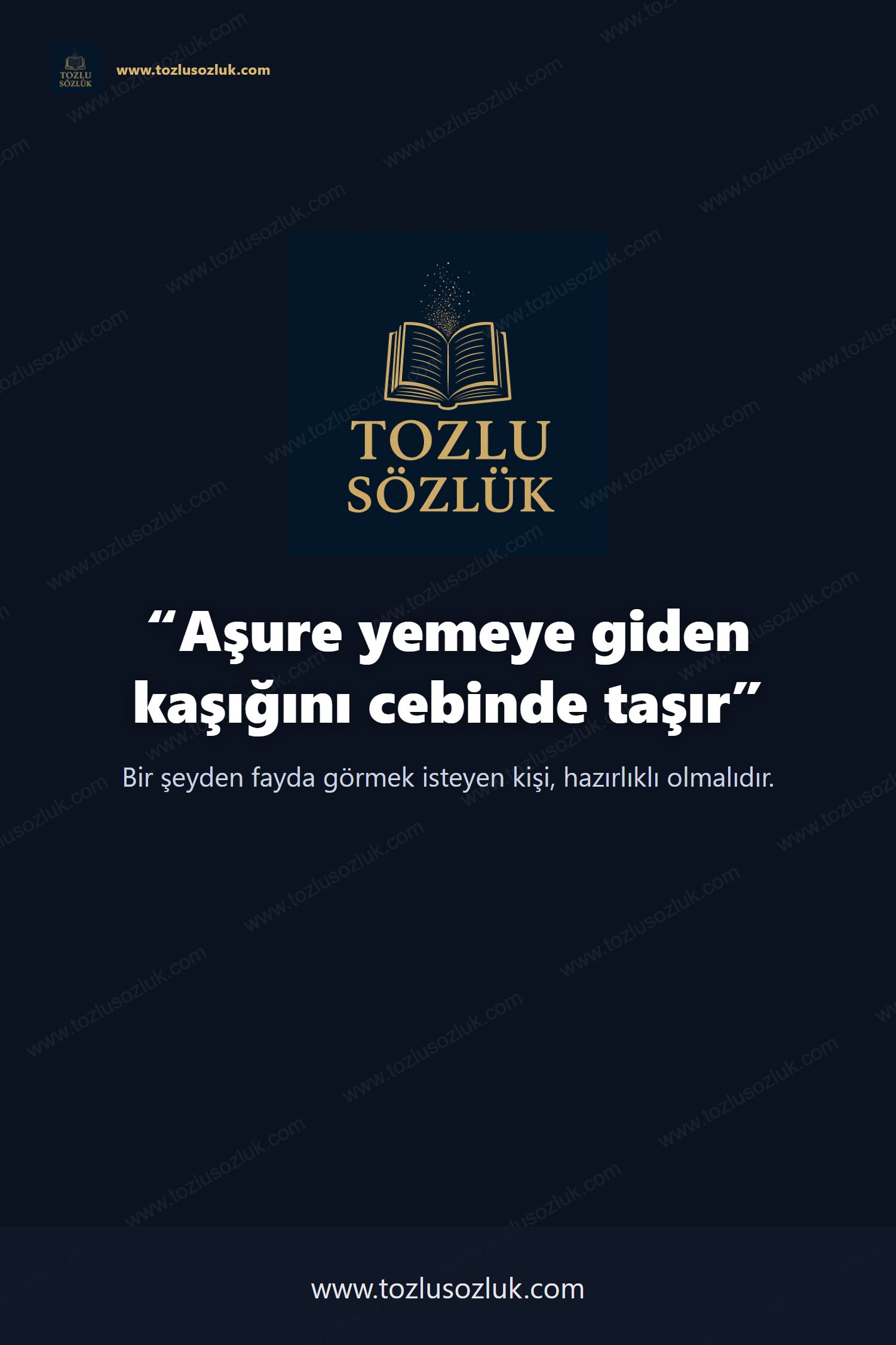 Aşure yemeye giden kaşığını cebinde taşır Pinterest görseli