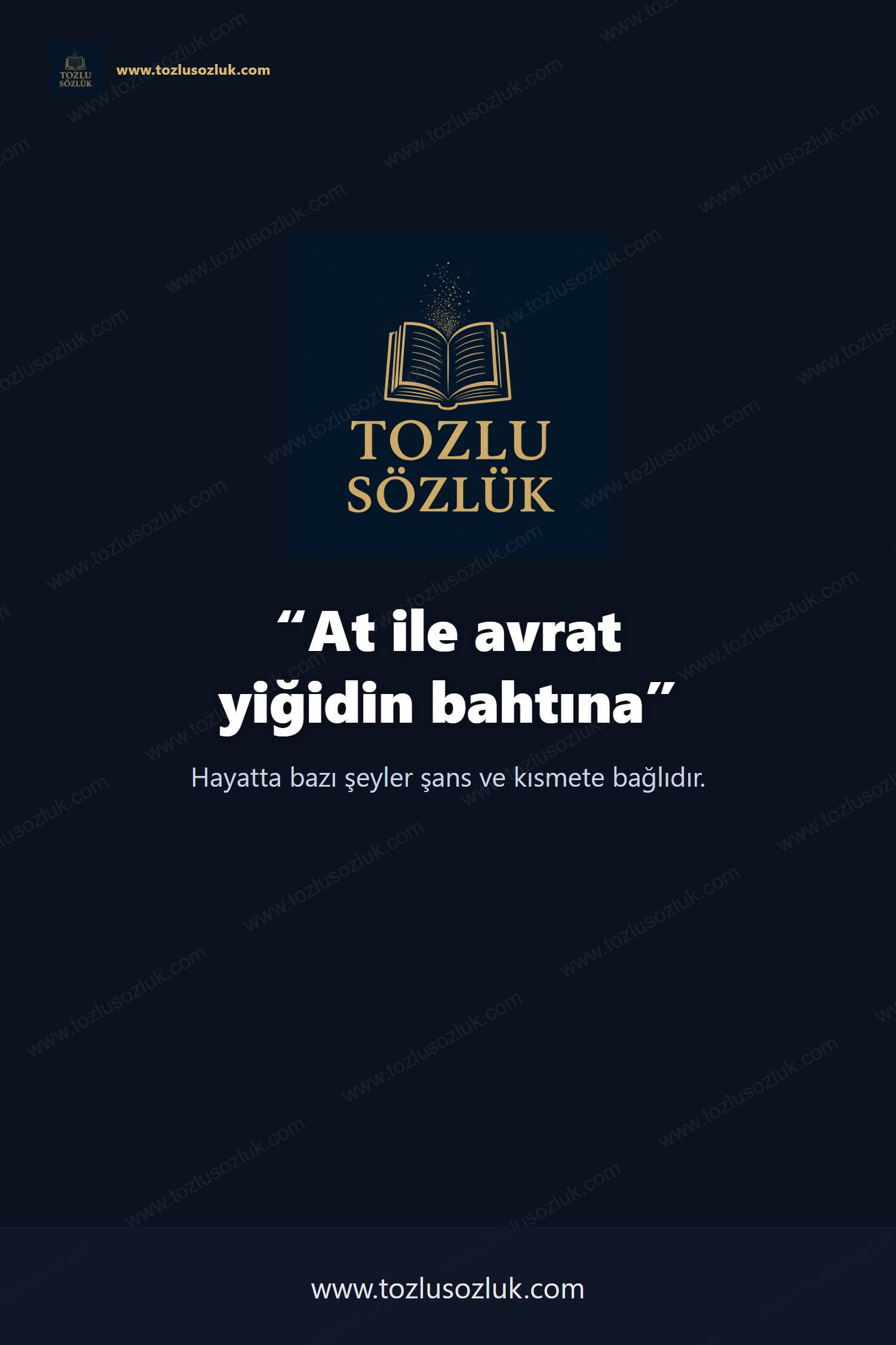 At ile avrat yiğidin bahtına Pinterest görseli