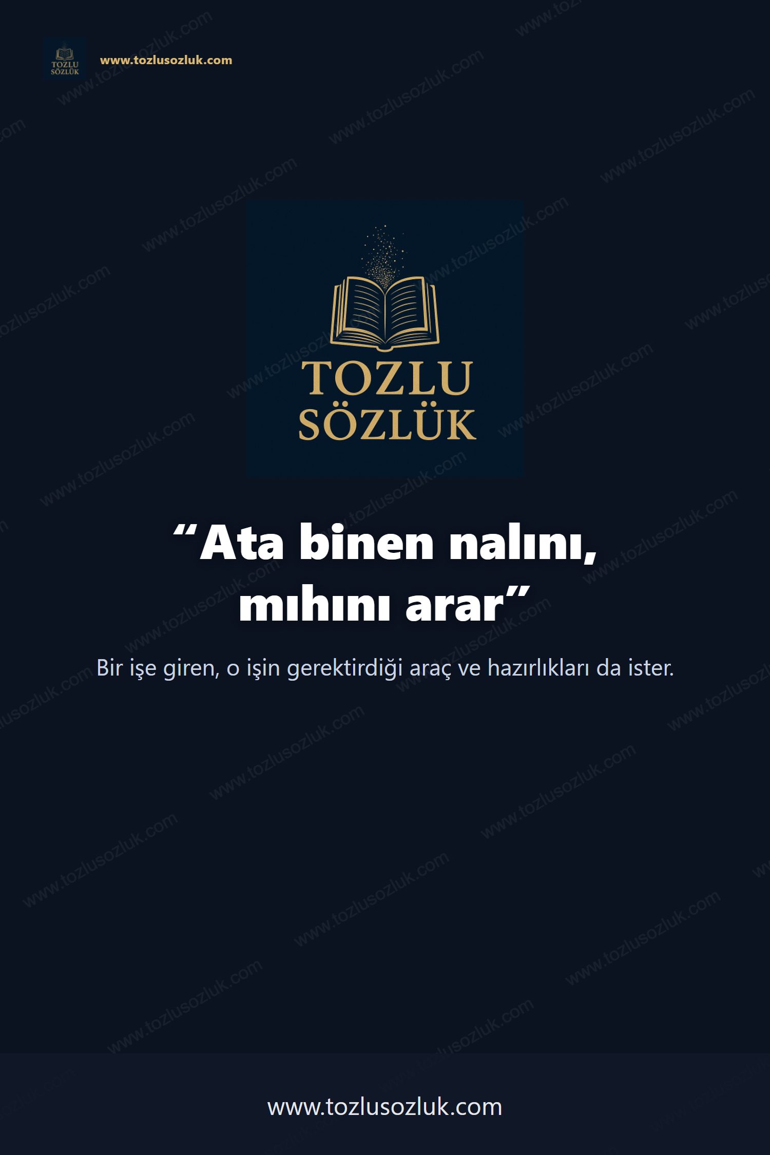 Ata binen nalını, mıhını arar Pinterest görseli