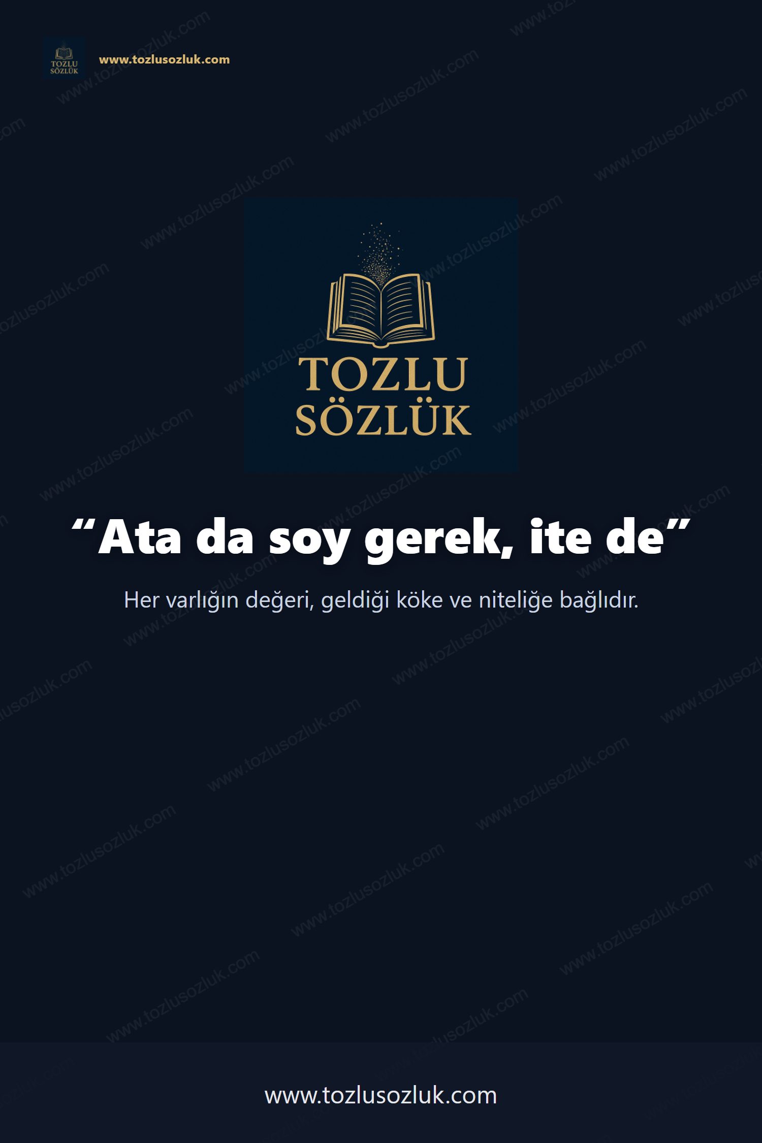 Ata da soy gerek, ite de Pinterest görseli