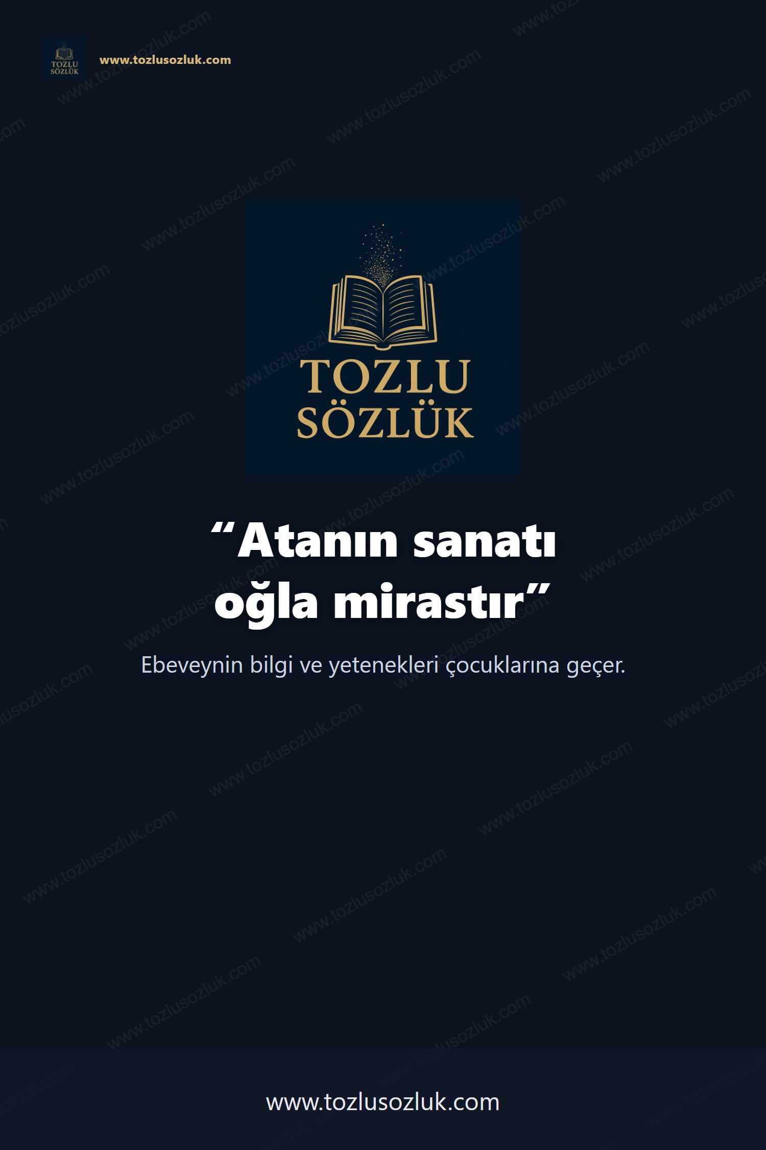 Atanın sanatı oğla mirastır Pinterest görseli