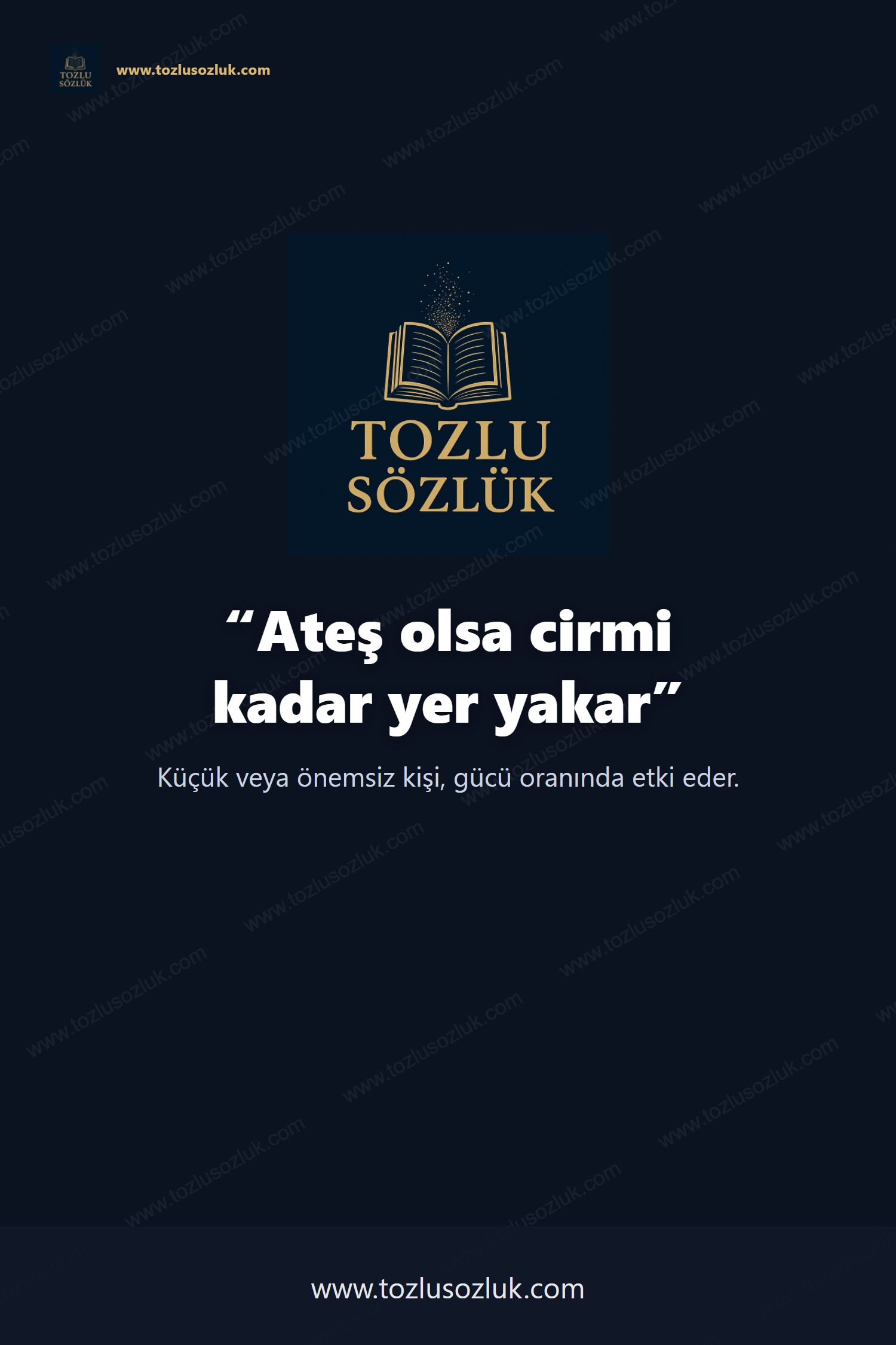 Ateş olsa cirmi kadar yer yakar Pinterest görseli