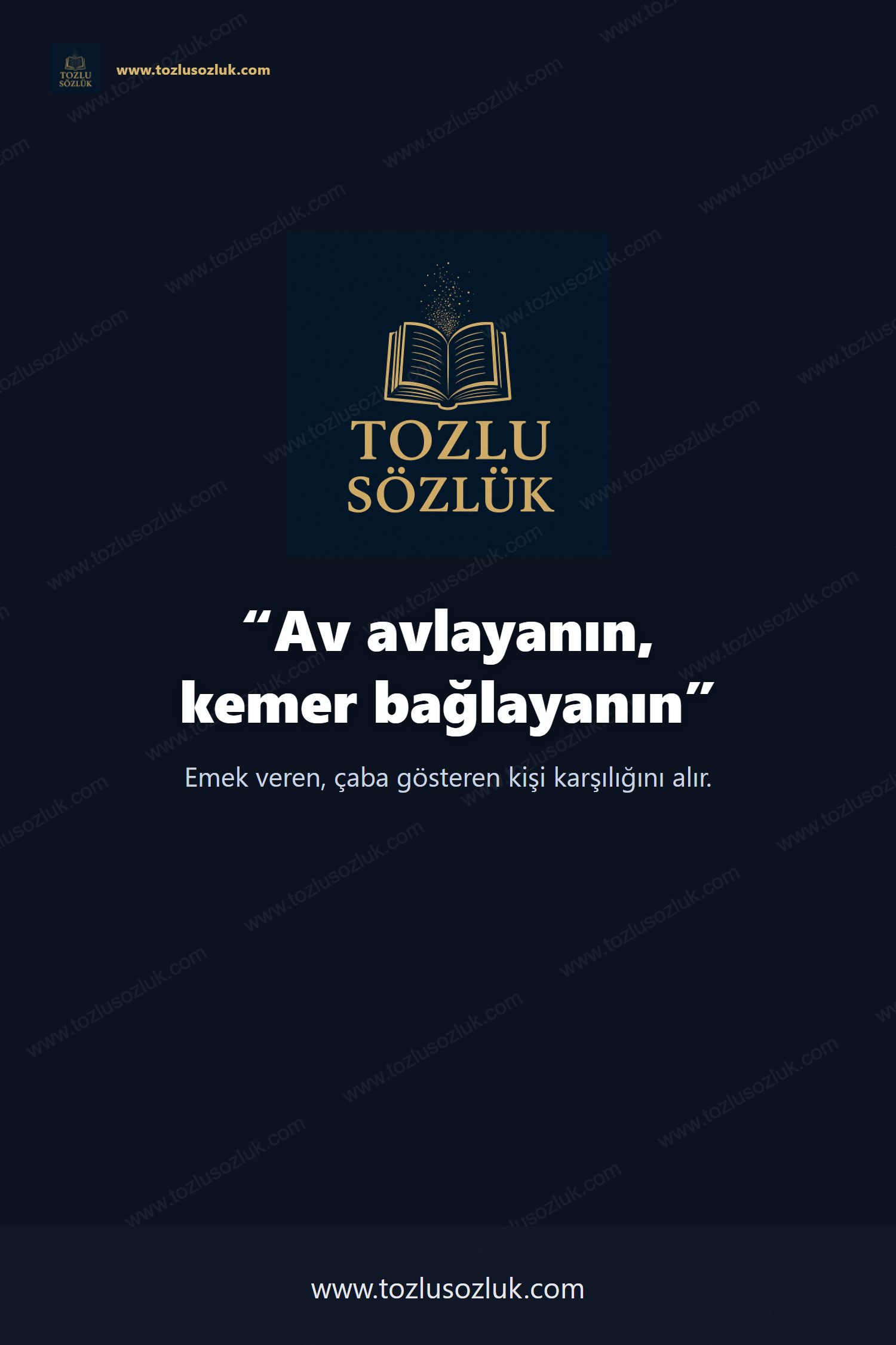 Av avlayanın, kemer bağlayanın Pinterest görseli