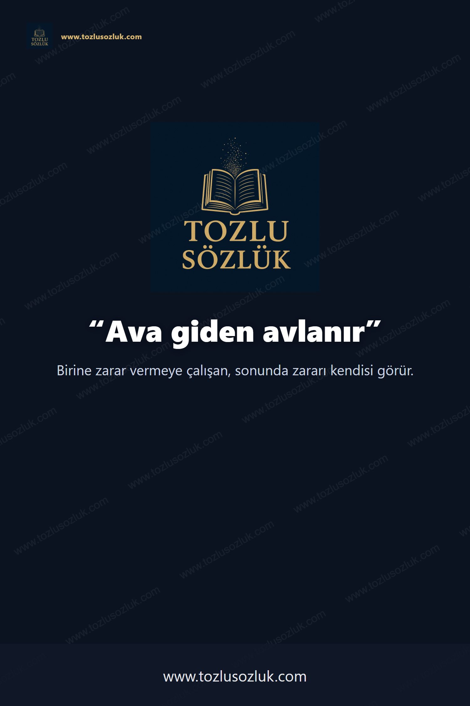 Ava giden avlanır Pinterest görseli