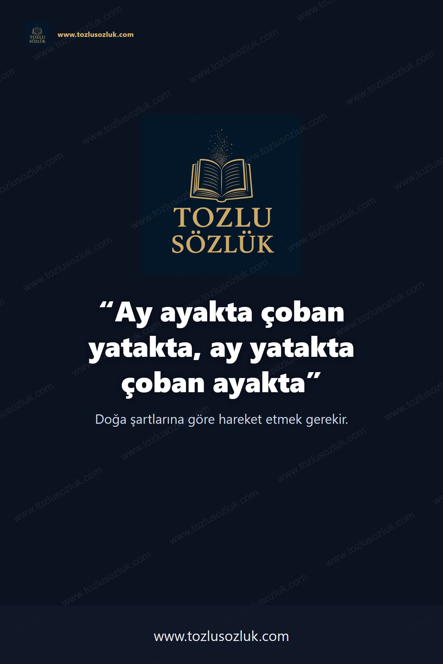 Ay ayakta çoban yatakta, ay yatakta çoban ayakta Pinterest görseli